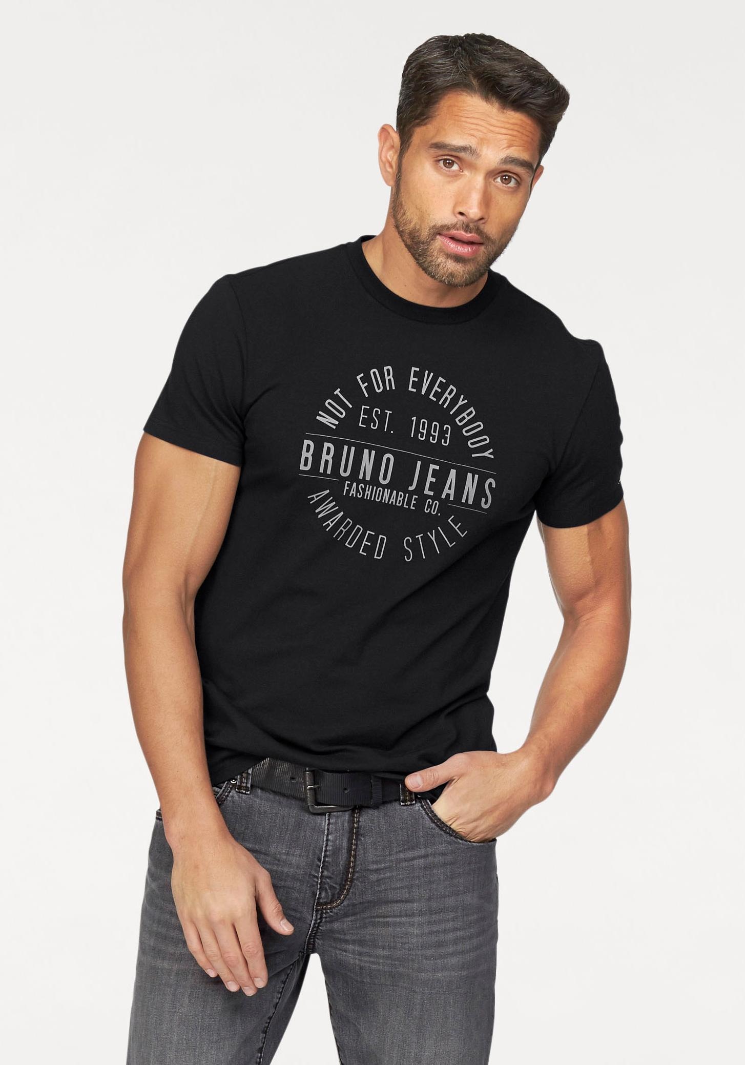 Bruno Banani ▷ Markenprint T-Shirt, kaufen BAUR | mit