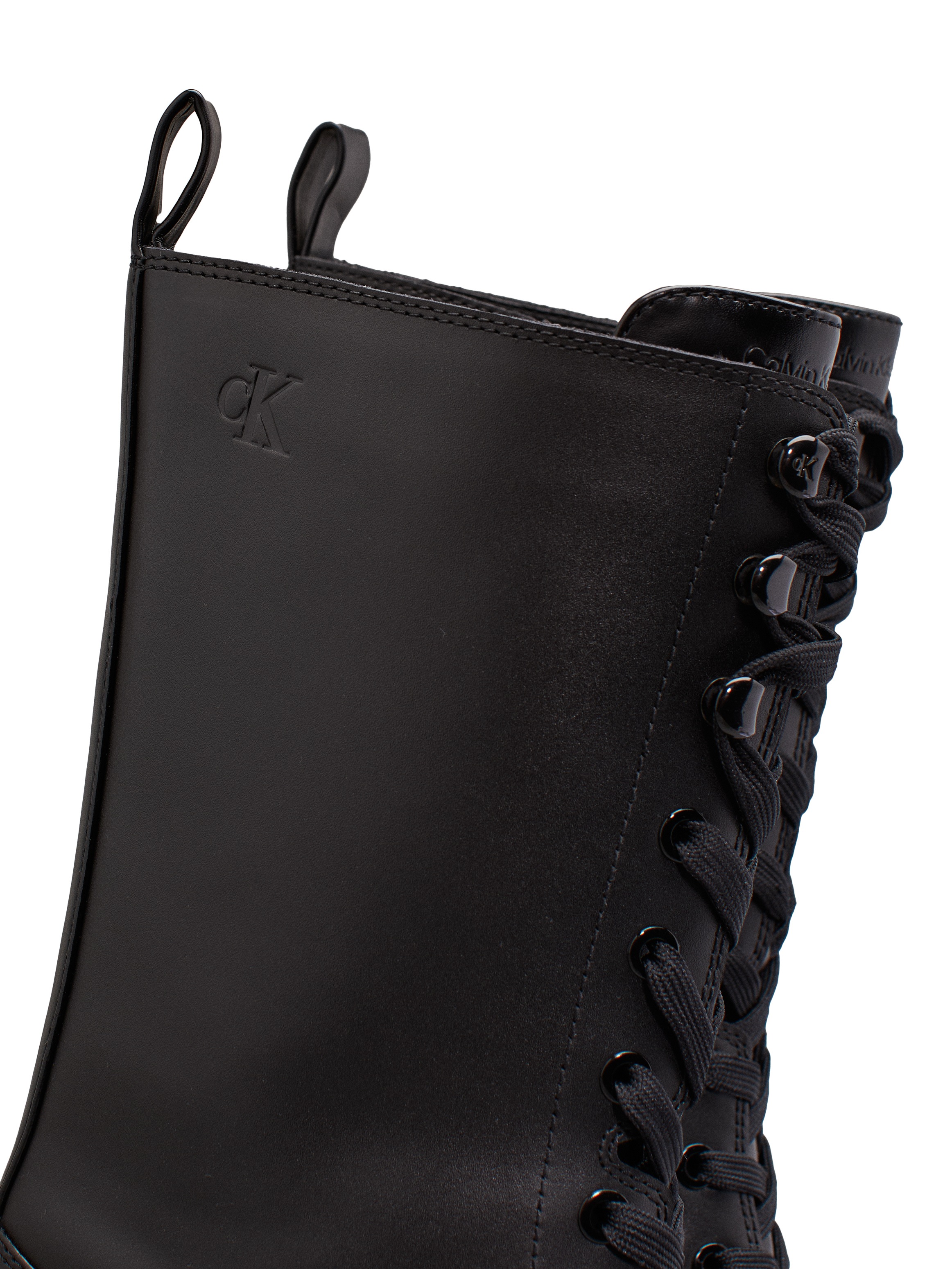 Calvin Klein Jeans Schnürboots »FLATFORM LACE UP BOOT MG LTH«, Schnürstiefelette, Plateauboots mit Profilsohle