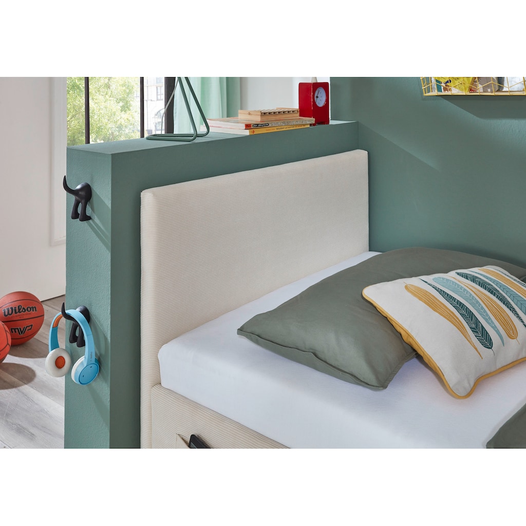 meise.möbel Kinderbett »COOL«, Polsterbett wahlweise mit Bettkasten, inkl. USB-Anschluss