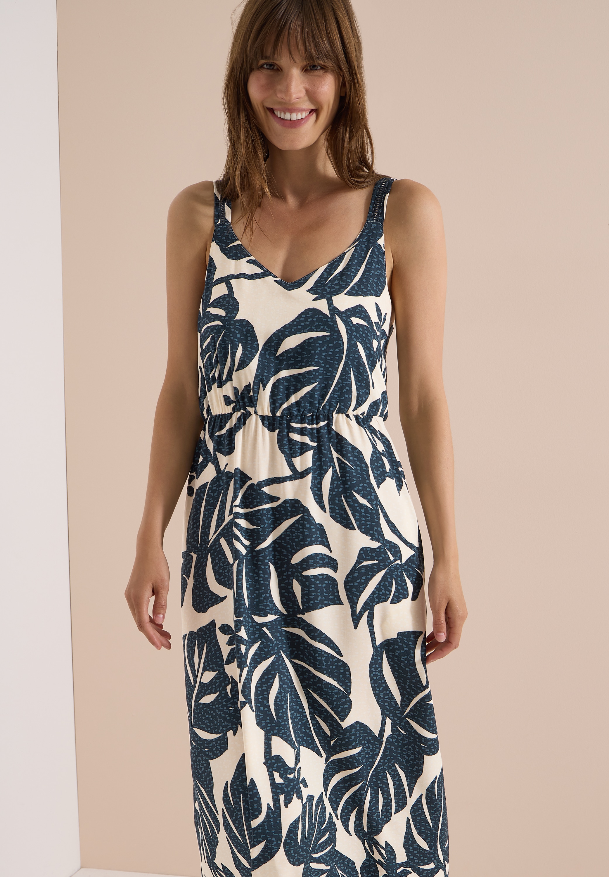 Cecil Maxikleid "Style Lea" Eingrifftaschen schmale Traäger, Sommerkleid, schmale Träger