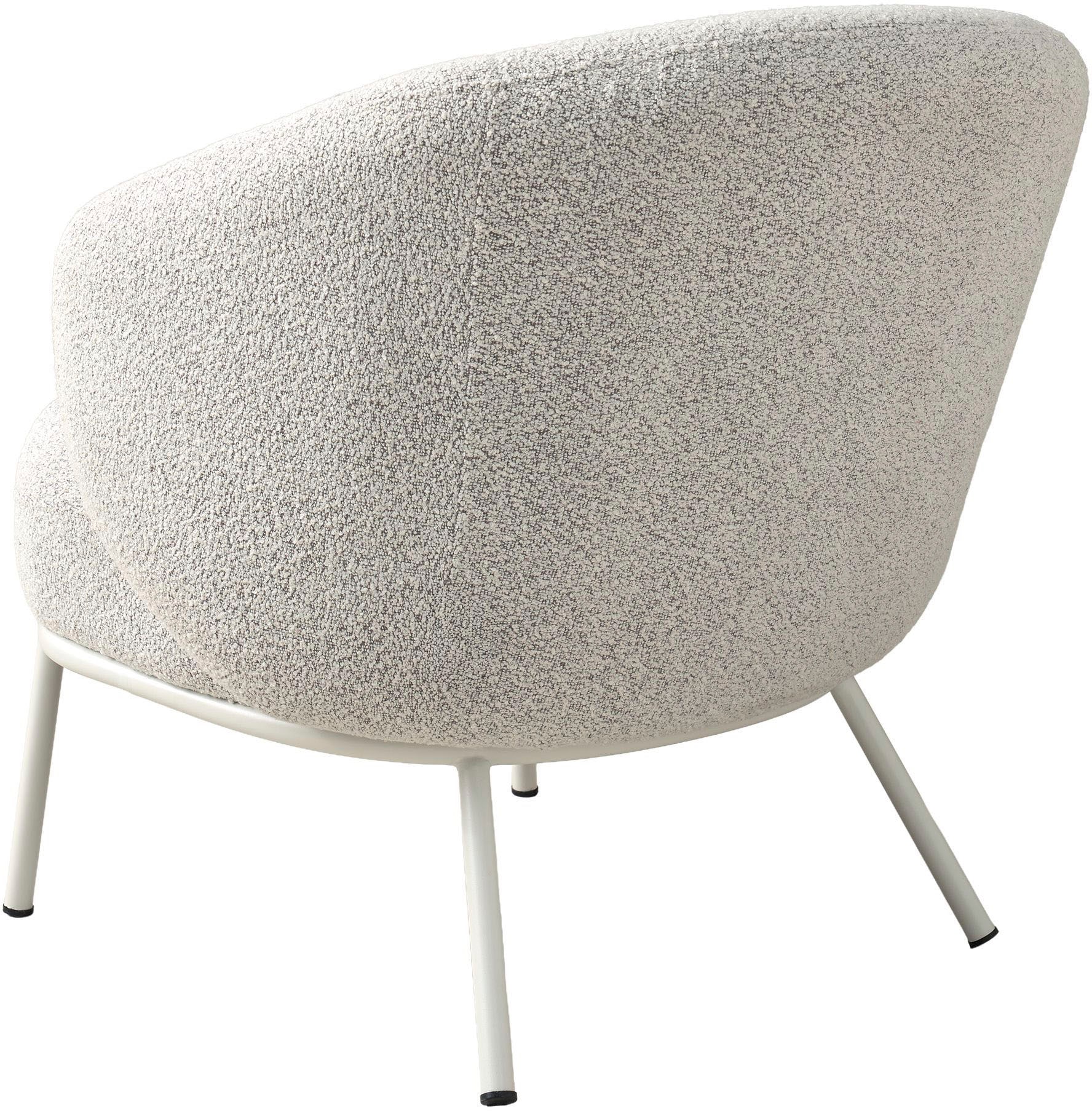 SCHÖNER WOHNEN-Kollektion Loungesessel »SELVIK« 1 Stk. tlg. mit Taschenfederkern, Bezug Bouclé, Untergestell pulverbeschichtet