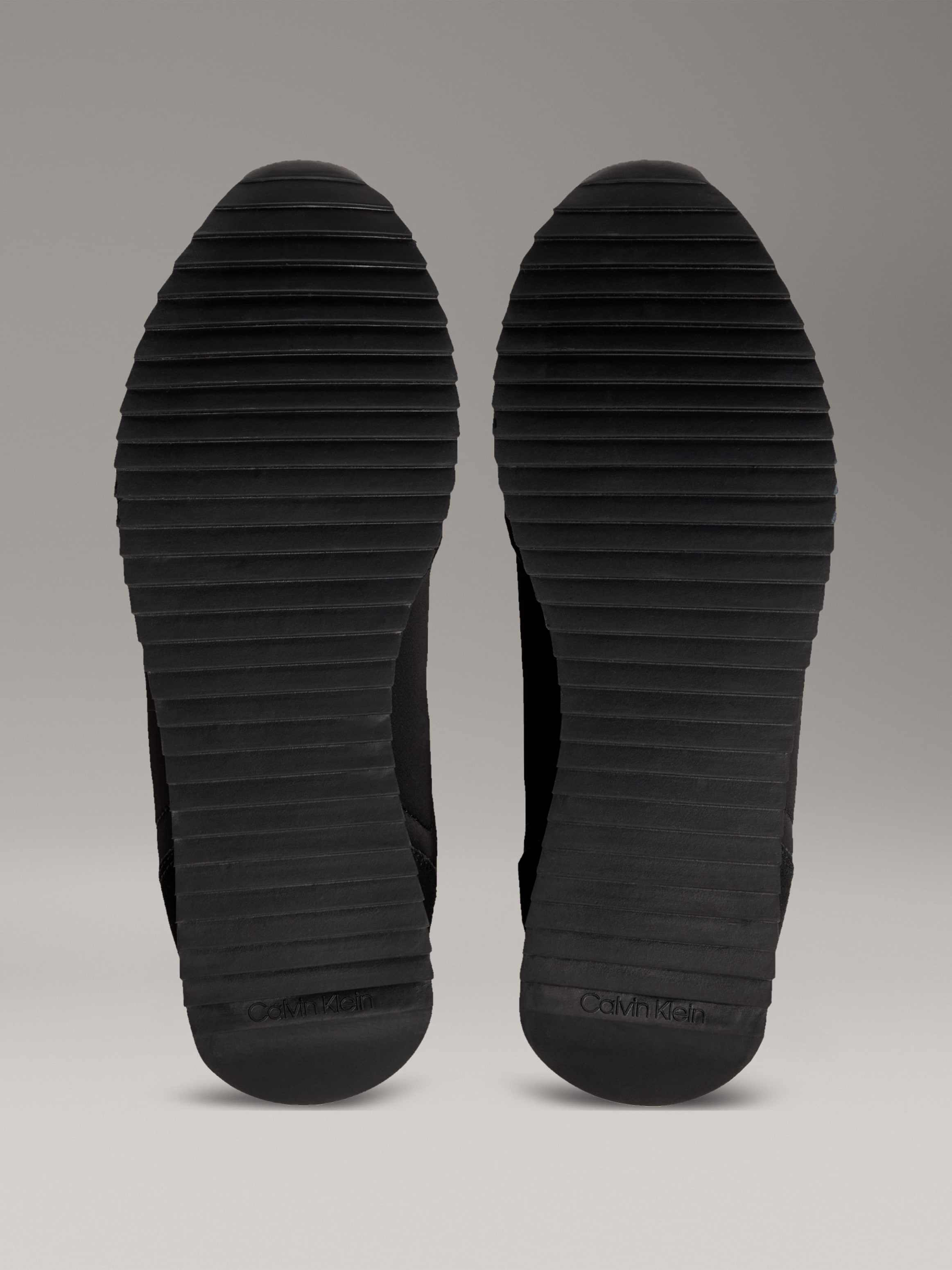 Calvin Klein Jeans Slip-On Sneaker »RETRO RUNNER SOCK LACE UP NY-SU«, Halbschuh, Freizeitsneaker mit CK-Logo und aufgesetzter Schnürung