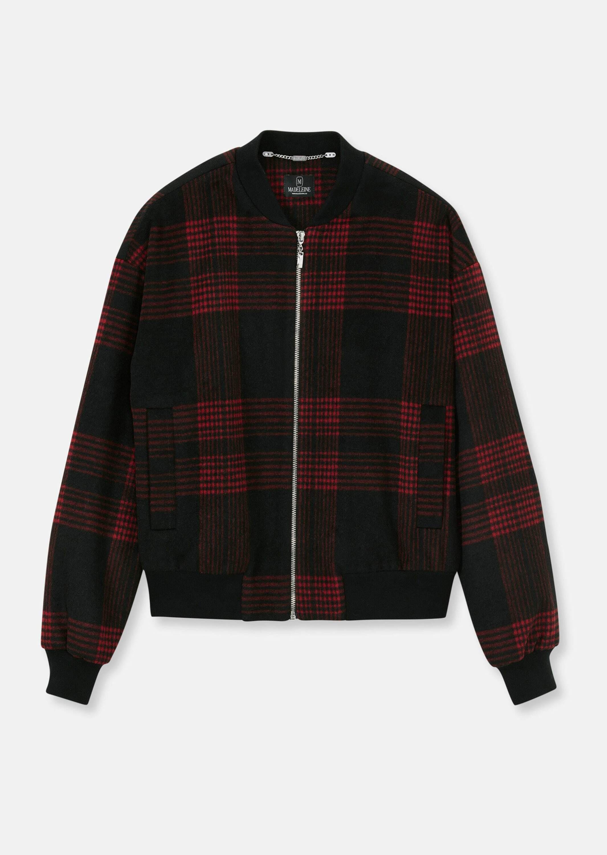 MADELEINE Outdoorjacke "Jacke Bomberjacke mit coolem Karomuster"