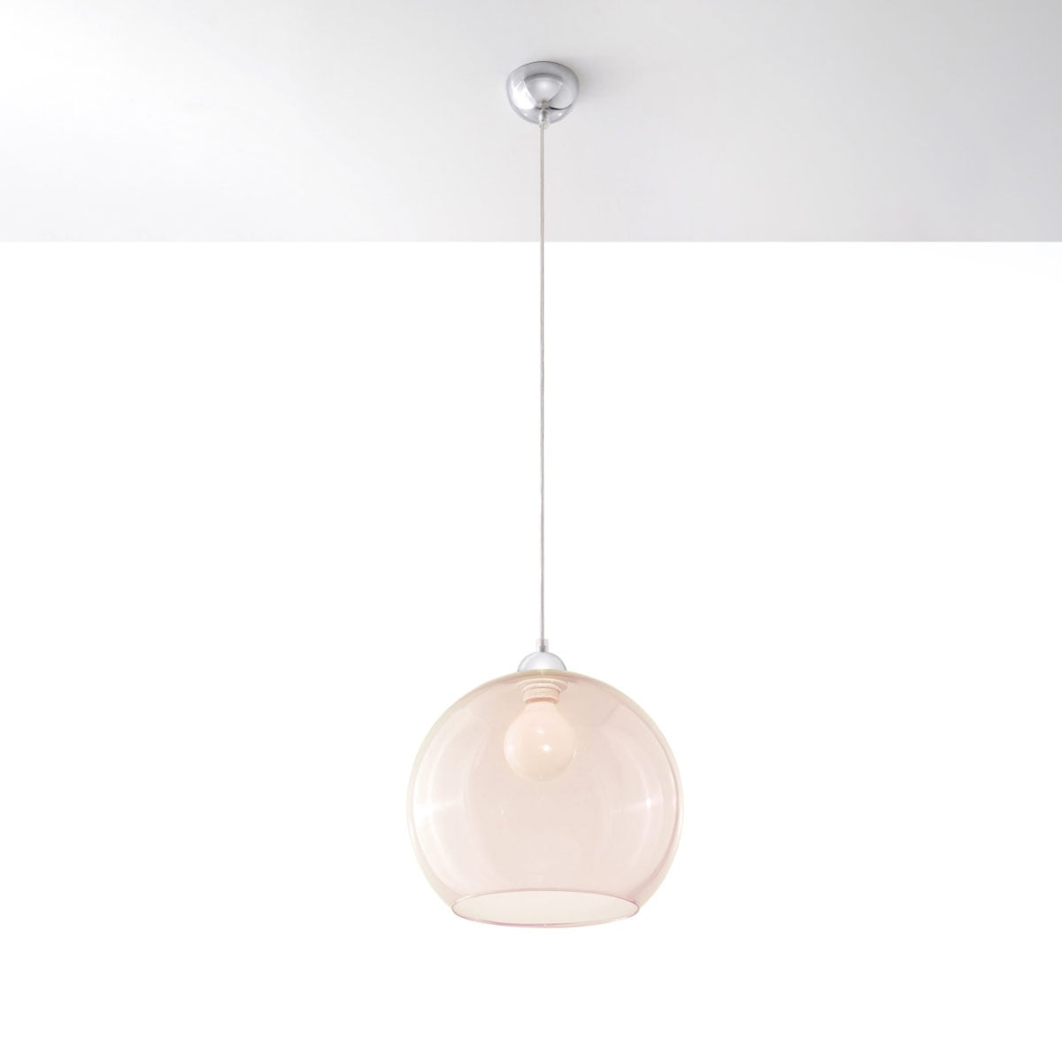 SOLLUX lighting Hängeleuchte »BALL«, 1 flammig, Leuchtmittel E27 | ohne Leuchtmittel, Verteiltes Licht