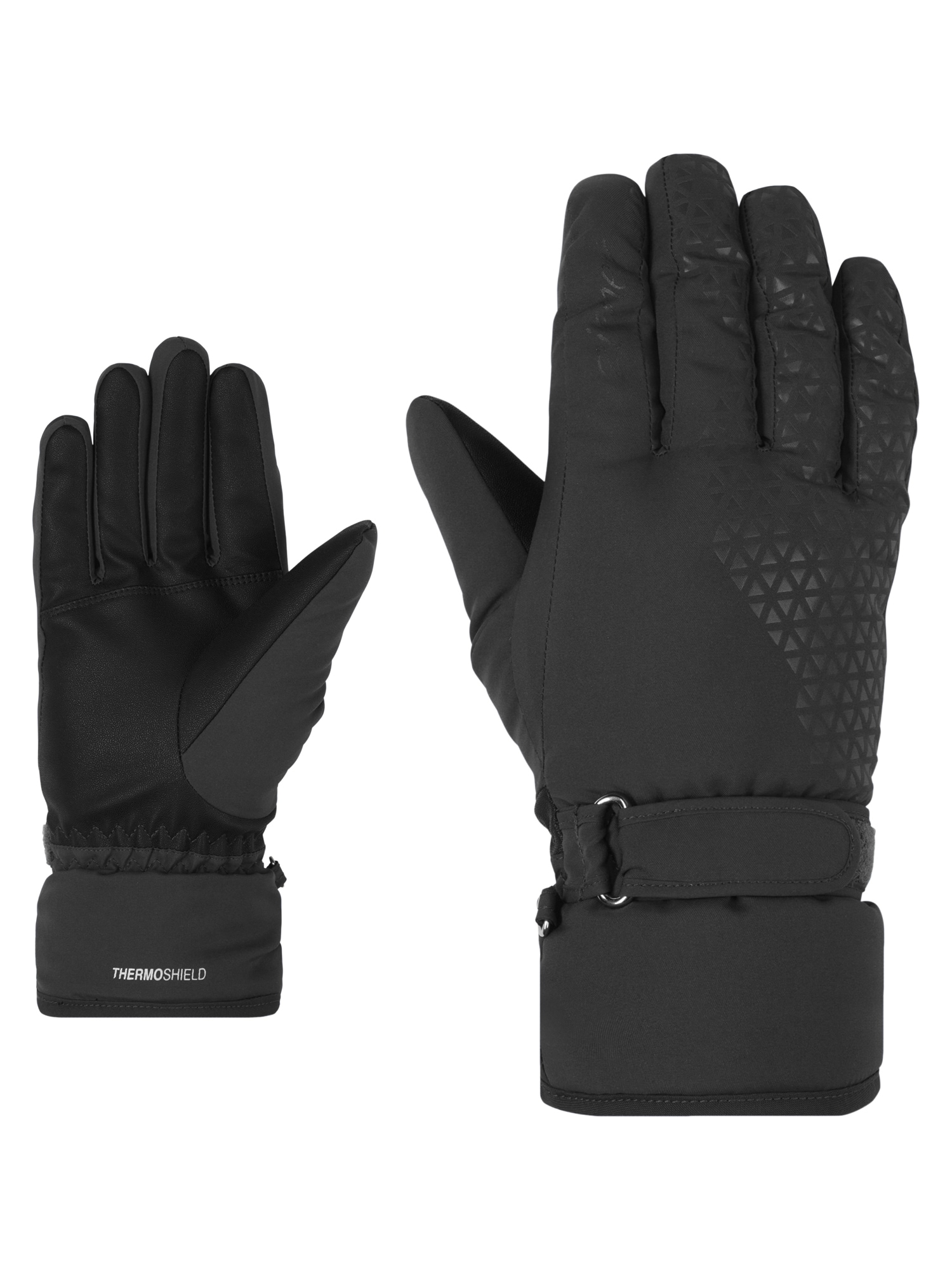 Ziener Skihandschuhe "KISAR-Z AQUASHIELD DAMEN" wasserdicht, winddicht, atmungsaktiv, warm, weiches Fleece-Futter