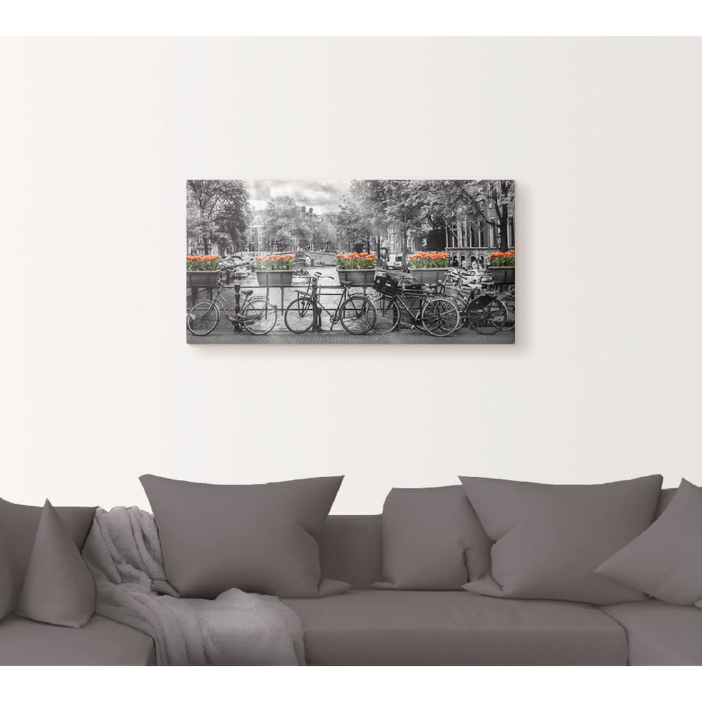 Artland Wandbild »Amsterdam Herengracht I«, Fahrräder, (1 St.)
