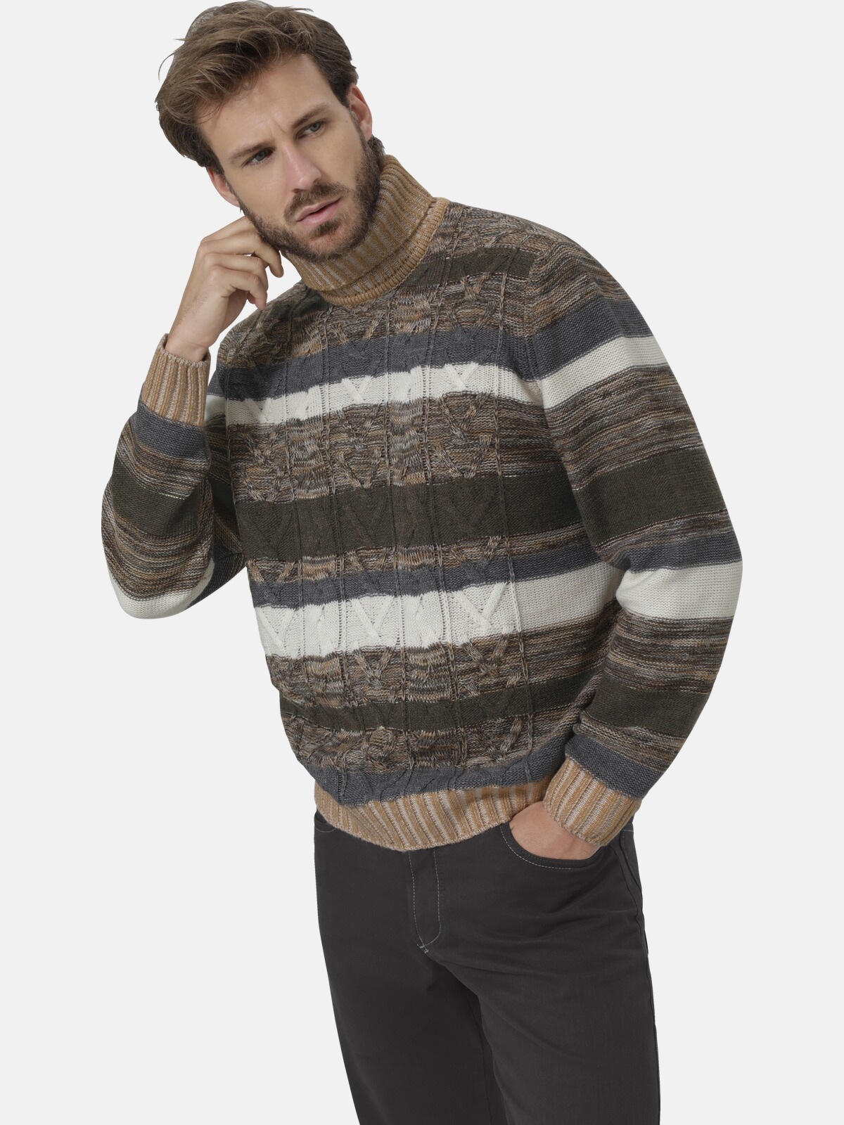 Rollkragenpullover »Pullover VERONZA«, aus hochwertiger Merinowolle