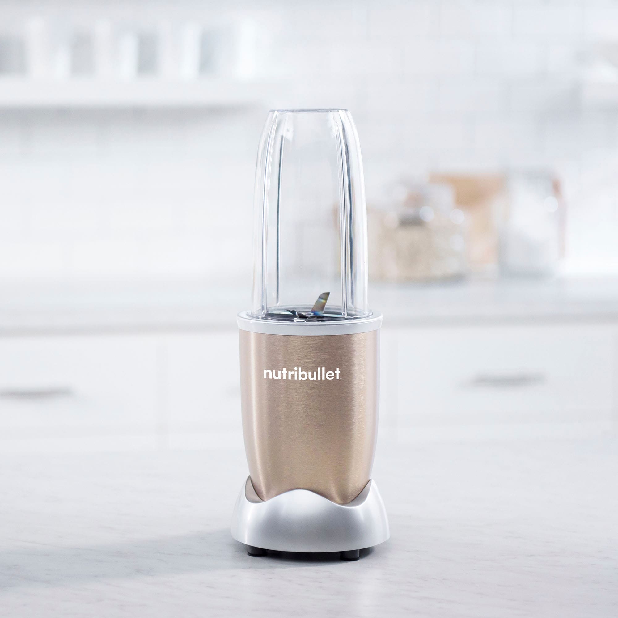 nutribullet Smoothie-Maker »NB907CP«, 900 W, Standmixer, Multifunktionsmixer inkl. 2 Trinkbecher, Champagner