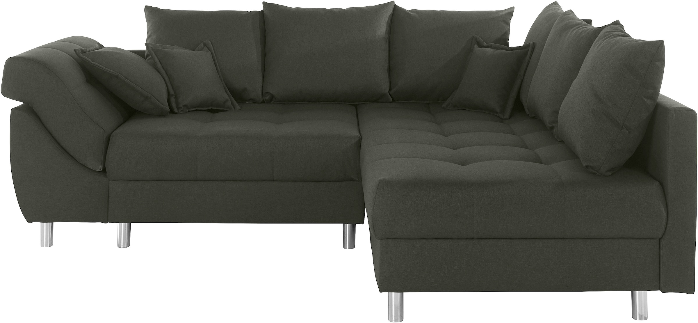 COLLECTION AB Ecksofa Joseli,  mit Zier- und Rückenkissen, komfortable Schanzen-Armlehne