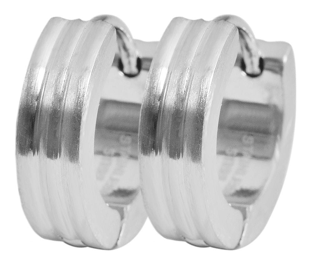 Adelia´s Paar Creolen »Neuheit 2025 - Unisex Creolen aus mattem Edelstahl Ø 9 mm«