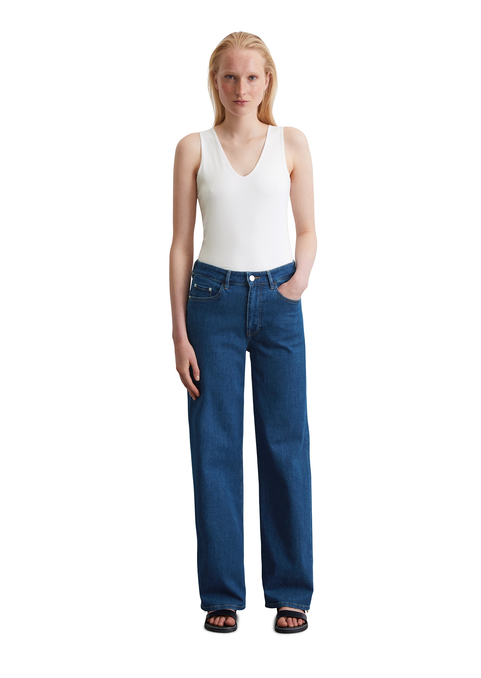Marc O'Polo Weite Jeans »aus Cashmere Touch Denim«