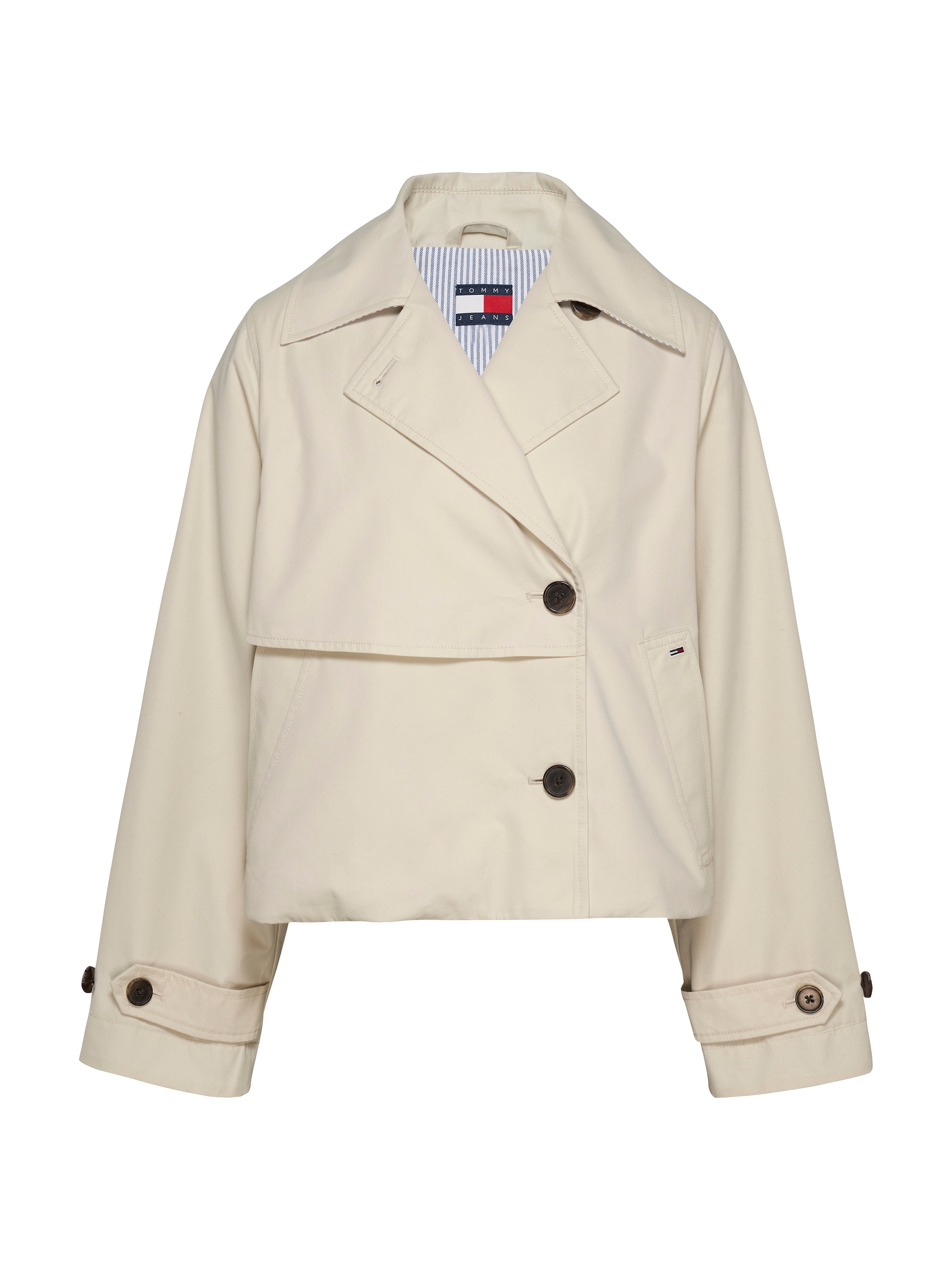 Tommy Jeans Kurzjacke »TJW SHORT TRENCH JACKET«, mit kurzem Schnitt, mit Eingrifftaschen