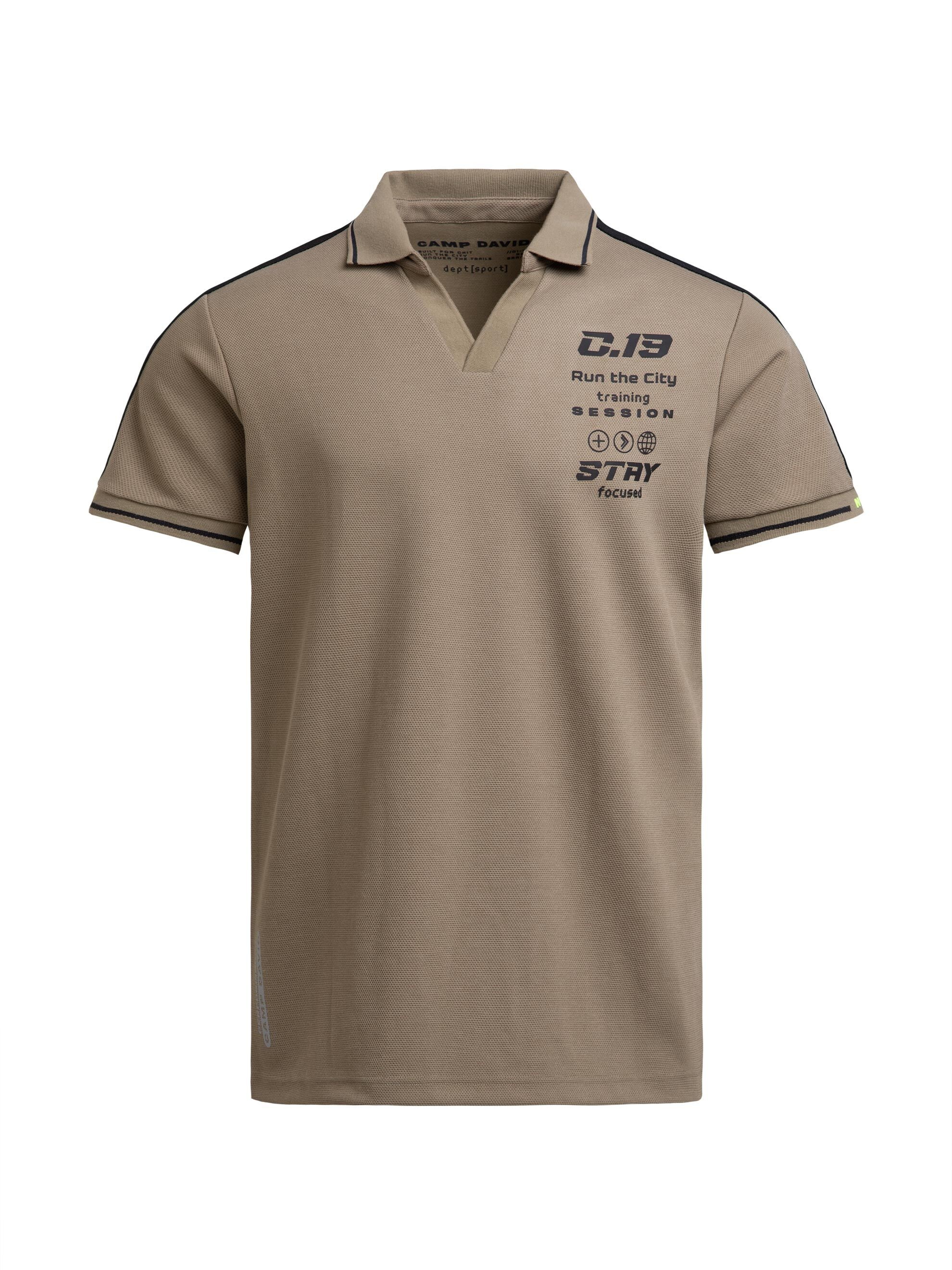 CAMP DAVID Poloshirt mit Print