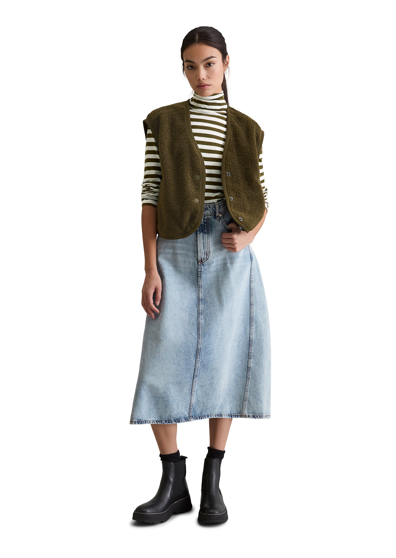 Marc O'Polo DENIM Sweatweste »aus recyceltem Polyester«