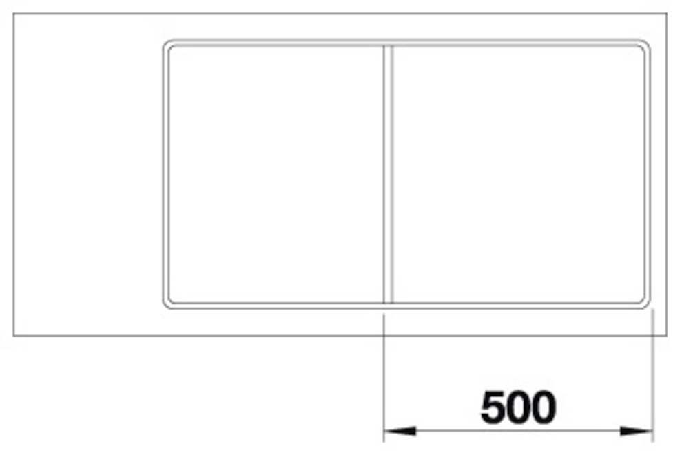 Blanco Granitspüle »AXIA III 5 S-F«, inklusive gratis Esche-Compound-Brückenschneidebrett