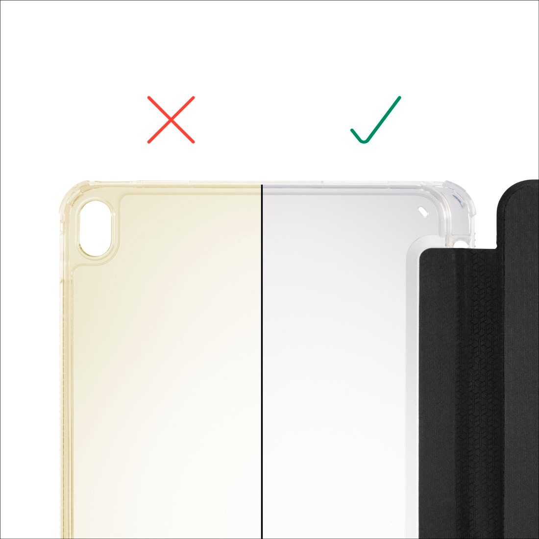 Hama Tablet-Hülle »Tablet-Hülle für Galaxy Tab A11+/A9+ 11", stoßfest, transparent« Samsung Galaxy Tab A11+ | Samsung Galaxy Tab A9+ D3O®-Schutz, kratzfest, Stiftfach, Kameraschutz, Standfunktion