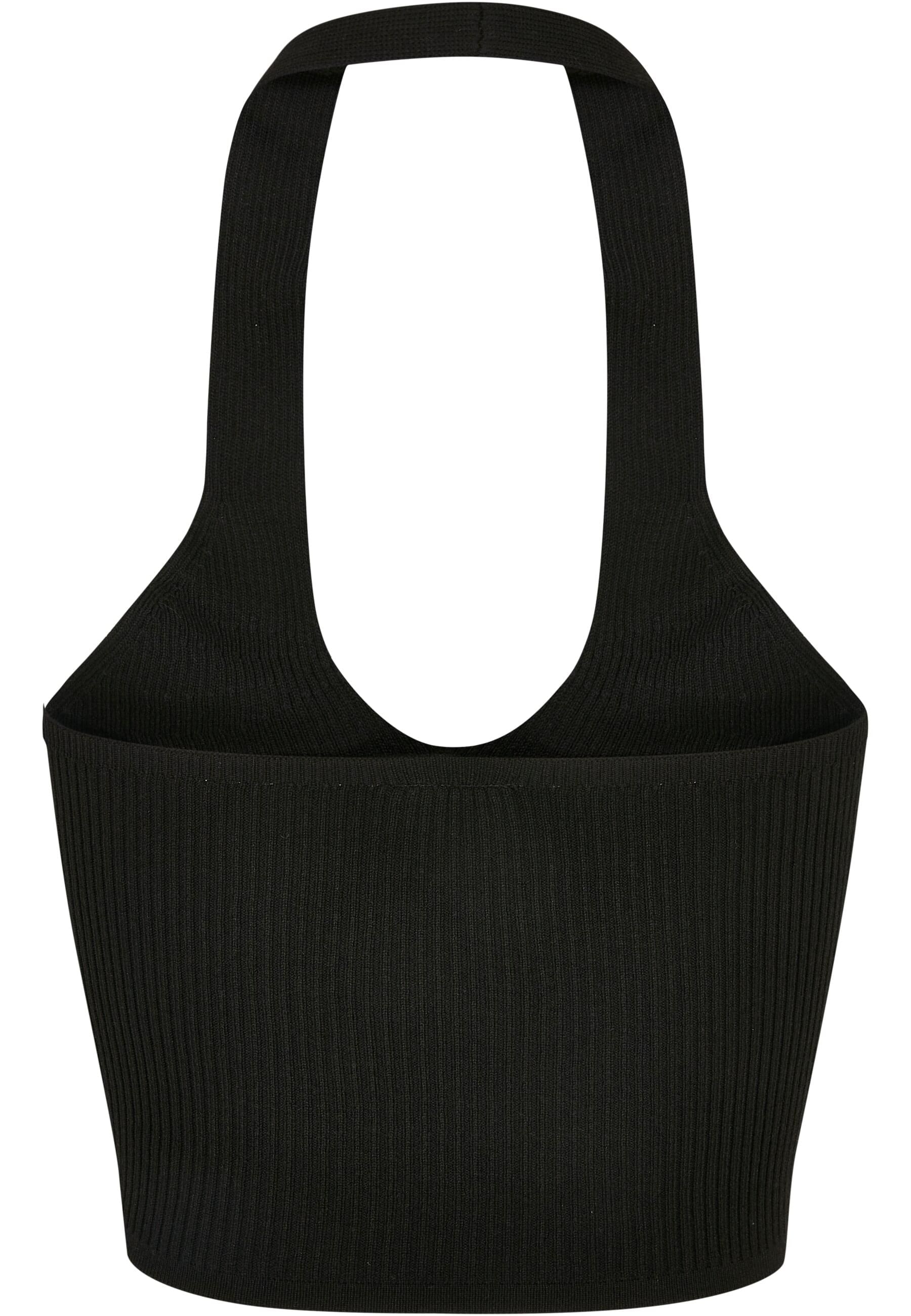 URBAN CLASSICS Muskelshirt »Urban Classics Damen Ladies Rib Knit Crossed Neckholder Top«, (1 tlg.)