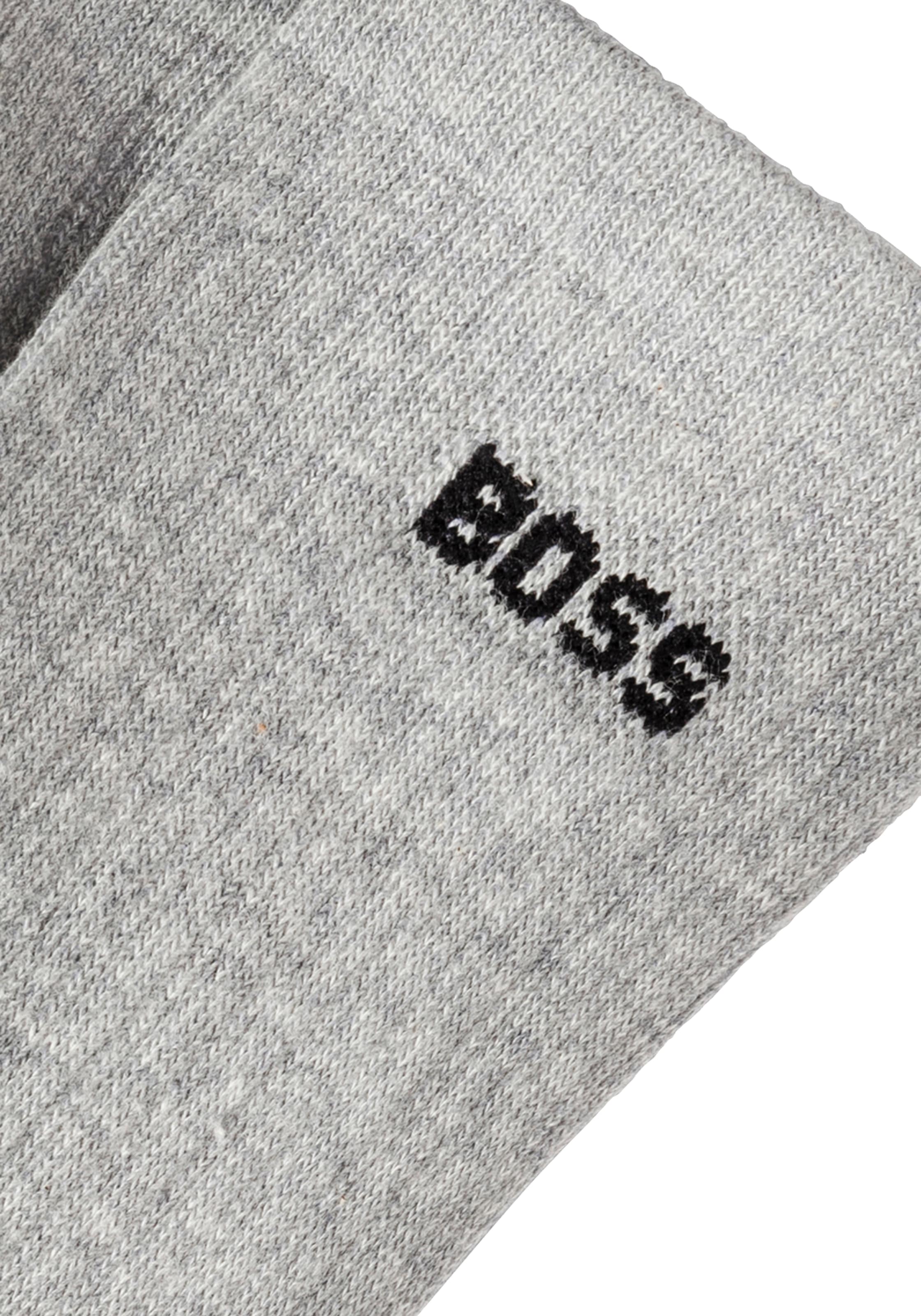 BOSS Freizeitsocken »3PQSRibColorblock«, (3 Paar), Mit BOSS Logoschriftzug