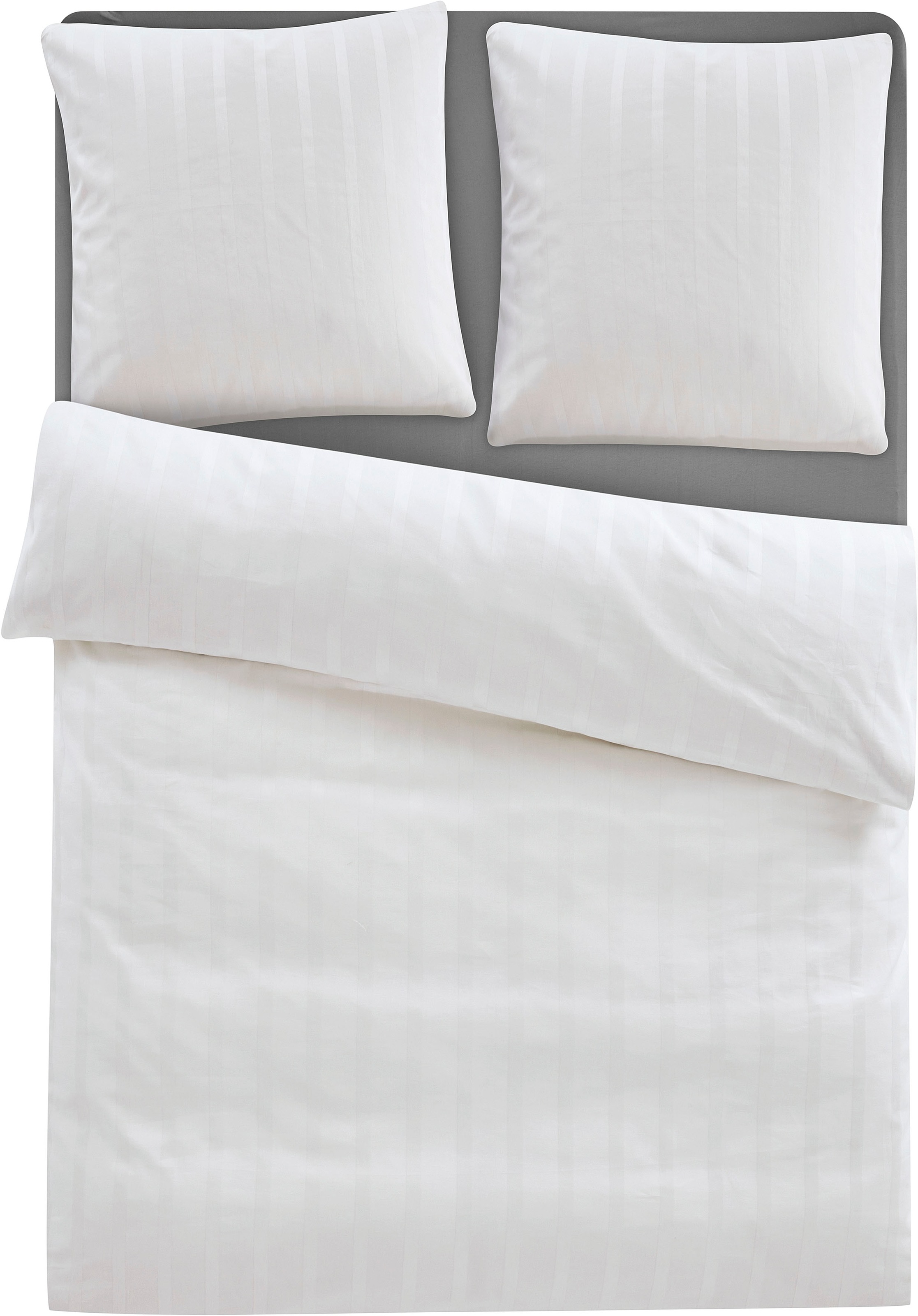 LeGer Home by Lena Gercke Bettwäsche "Leonore" 2 Stk. Mako-Satin Streifen a günstig online kaufen