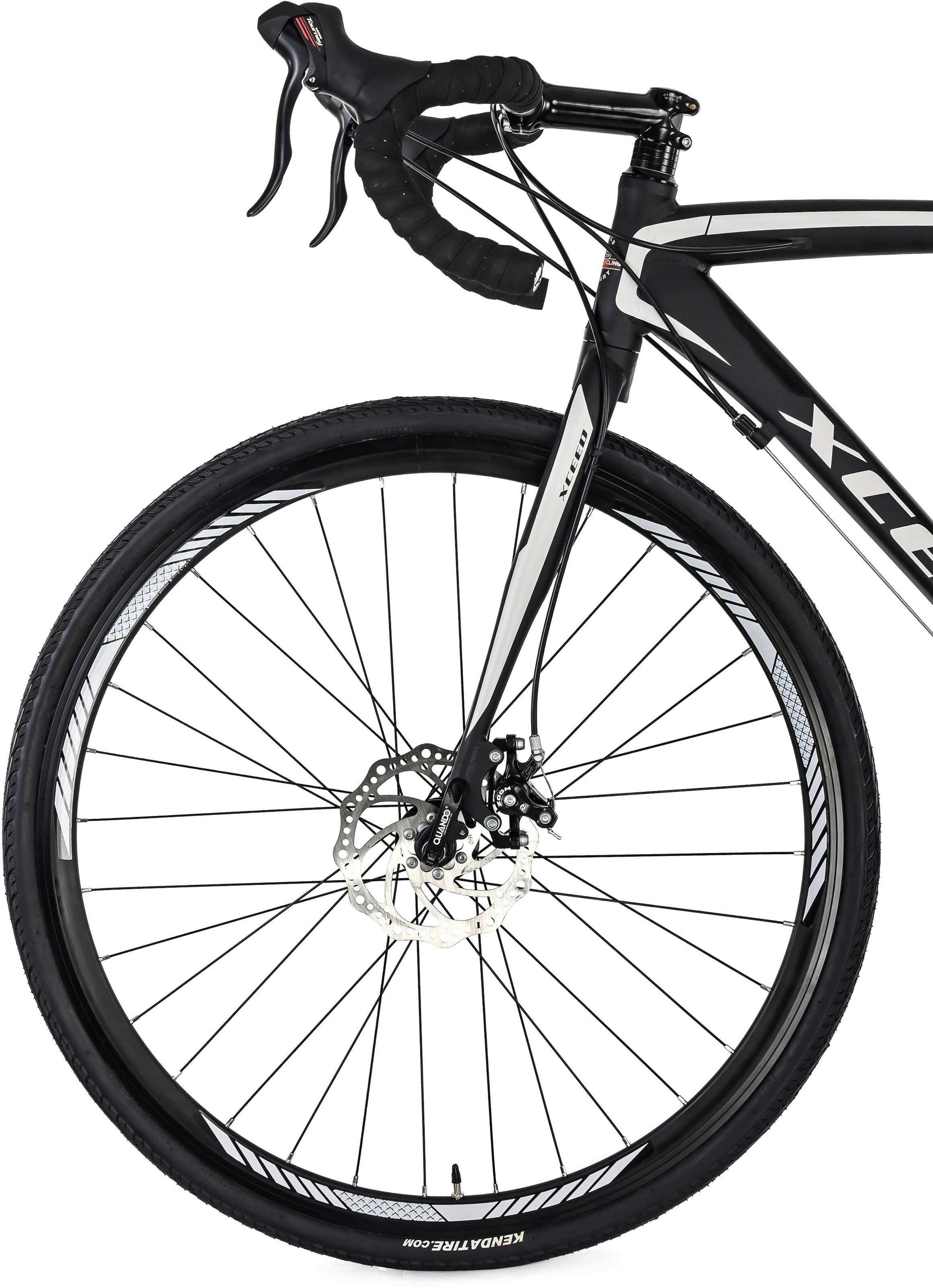 KS Cycling Gravelbike »Xceed«, 14 Gang, Shimano, Tourney Schaltwerk, Kettenschaltung, für Herren, Kettenschaltung
