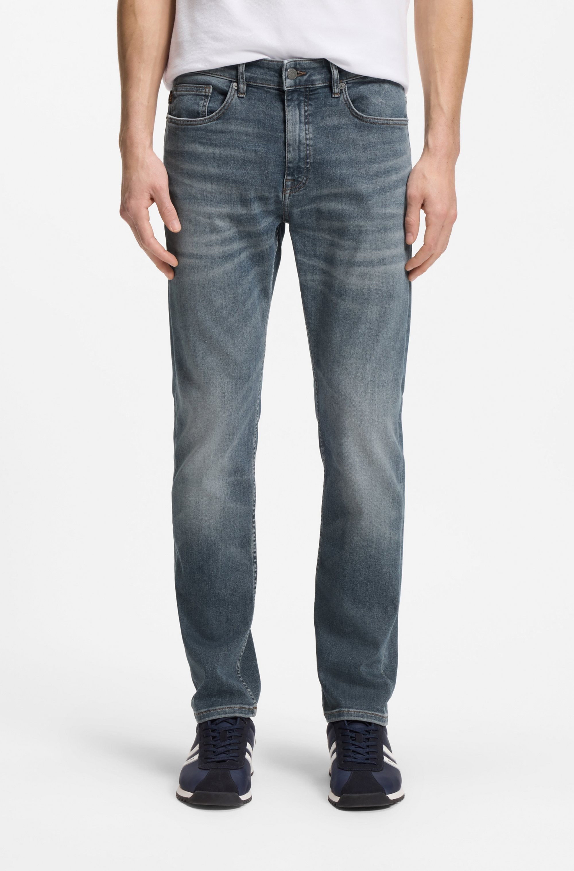 BOSS ORANGE "Delaware Soft-Motion-Denim" Schmale Passform Mittlere Leibhöhe