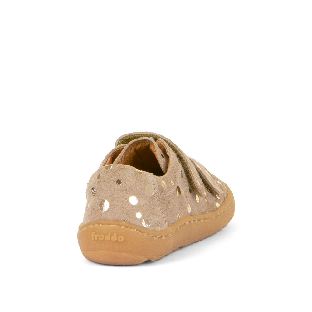 froddo® Klettschuh »Barefoot Base«, Konfirmationsschuh, Barfußschuh mit Metallic-Dots verziert