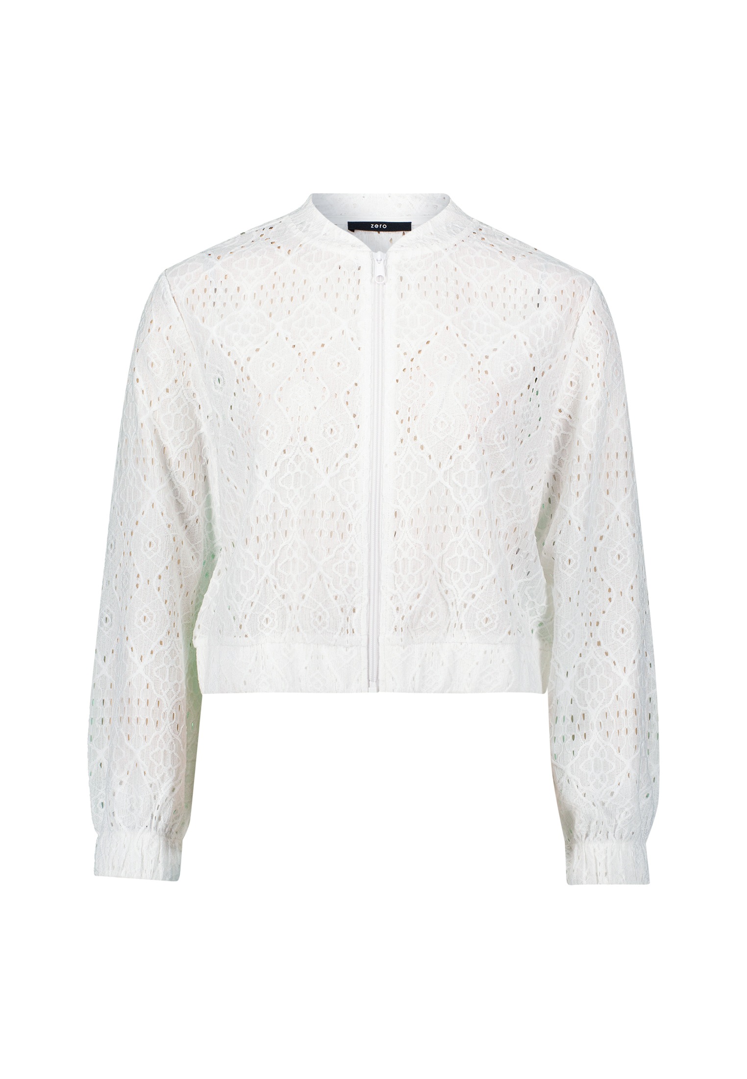 Zero Jackenblazer "zero Damen Jacke mit Lochstickerei", Lochmuster günstig online kaufen