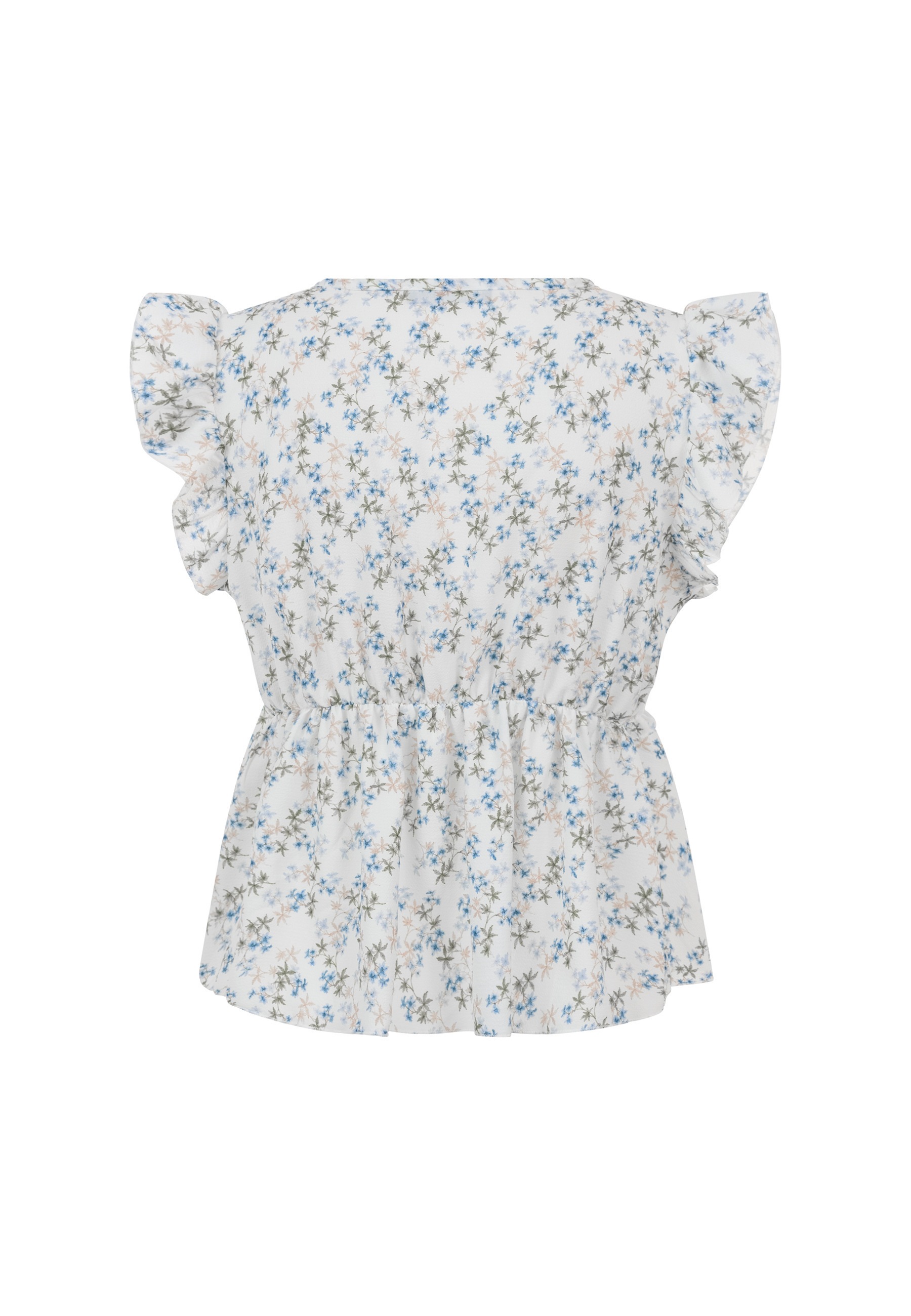 CLOUD 5IVE Shirttop »CLOUD 5IVE Ruffle Sleeve Tie Top«