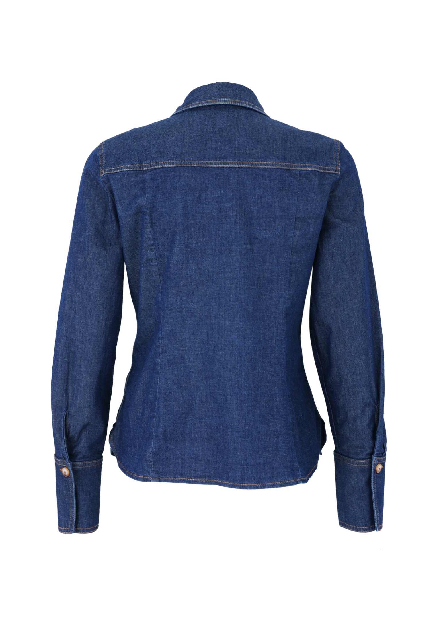 Zero Jeansbluse »zero Jeanshemd mit Knopfleiste«