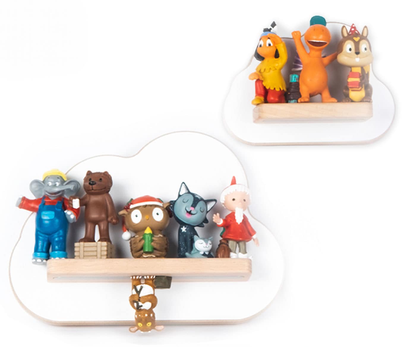Boarti Wandregal "Regal Holz Wolke Kinder Toniebox Tonies Figuren" 2 Stk. tlg.