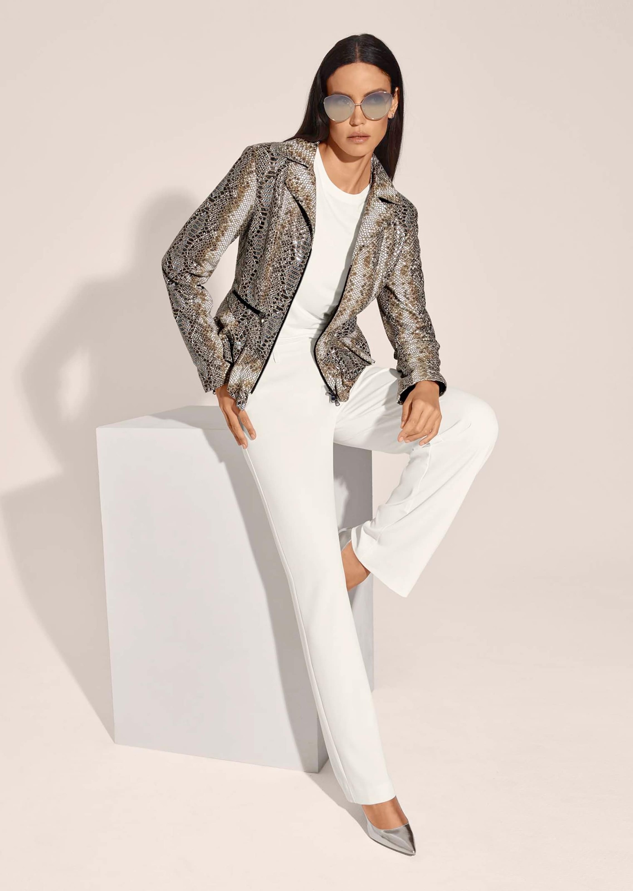 MADELEINE Lederjacke »Lederjacke Lederjacke mit Reptil-Druck ¿ jedes Stück ein Unikat«