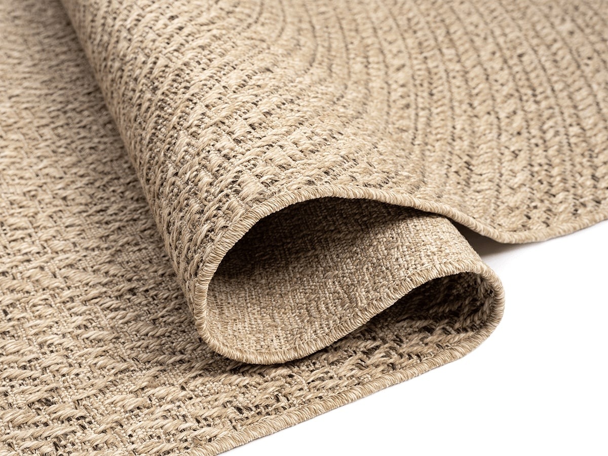 the carpet Teppich »Kansas«, rechteckig, 1 mm Höhe, moderner robuster In und Outdoor Teppich Jute Look