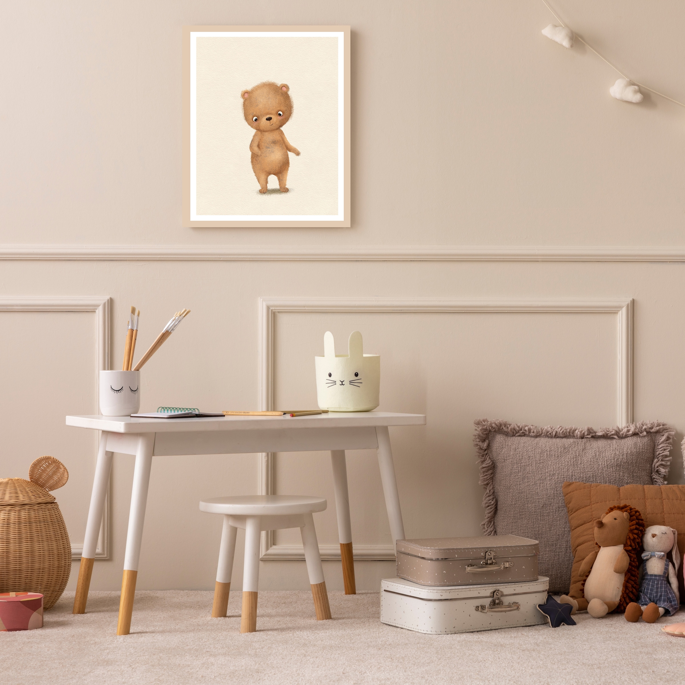 Lüttenhütt Bild mit Rahmen "oder Poster, Bär", Bär-Fantasy-Tiere, (1 St.), günstig online kaufen
