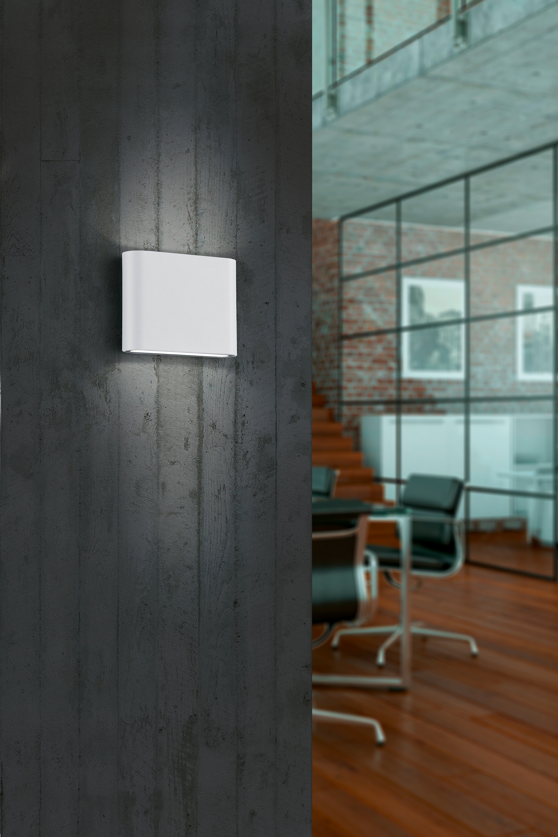 TRIO Leuchten LED Außen-Wandleuchte »Thames«, 2 flammig, Leuchtmittel LED-Board | LED fest integriert, Höhe/Tiefe 9/3 cm mit UP and DOWN - Beleuchtung