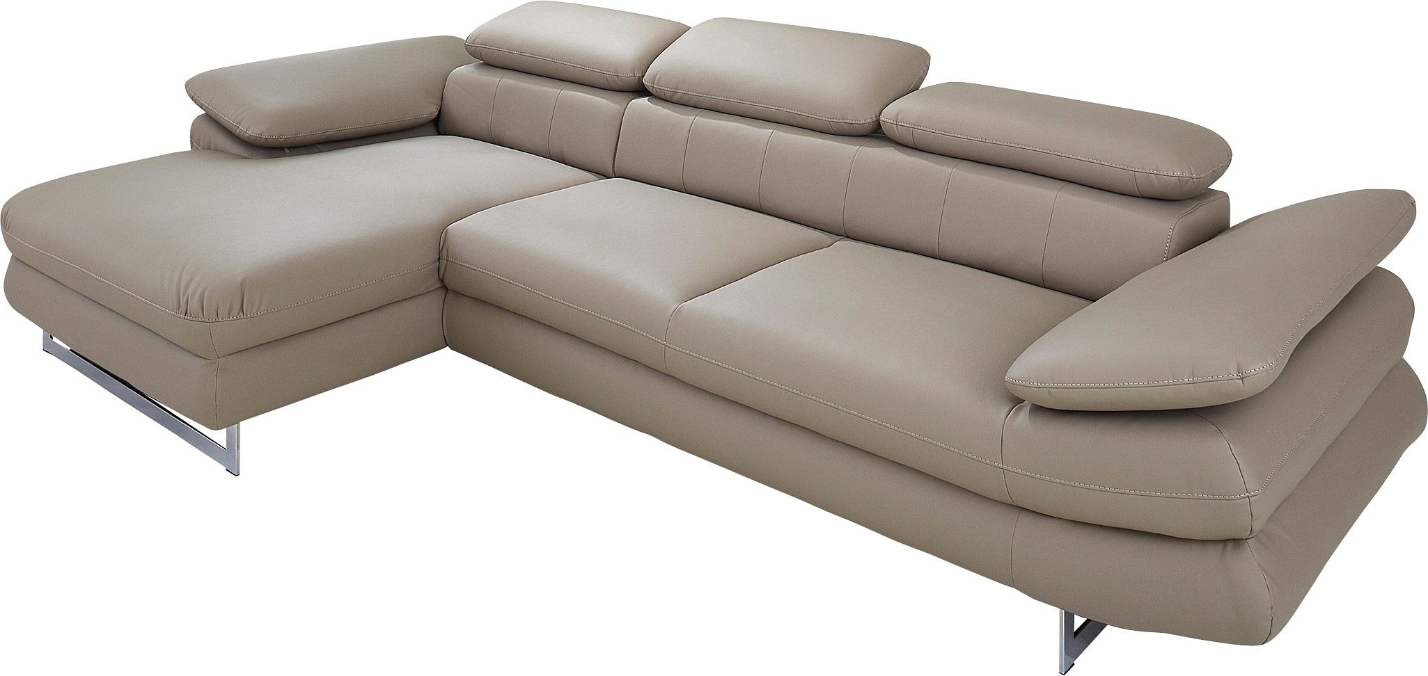 INOSIGN Ecksofa »Solution L-Form«, mit Arm- & Kopfteilverstellung, wahlweise mit Bettfunktion