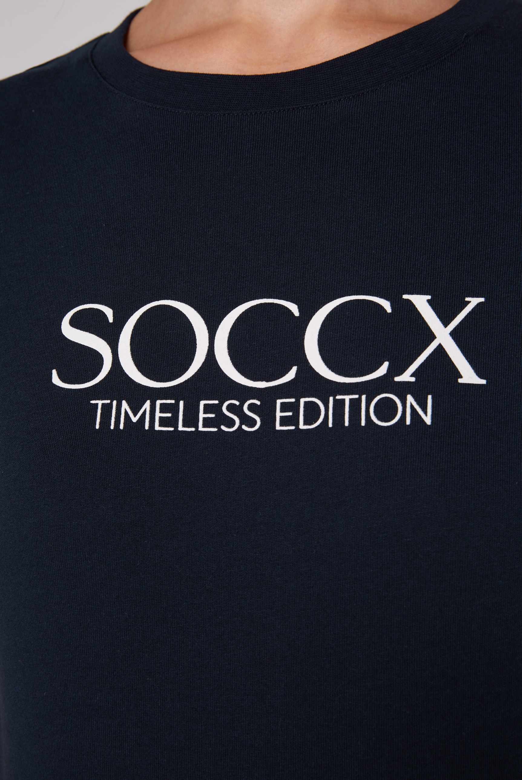 SOCCX Rundhalsshirt, aus Baumwolle