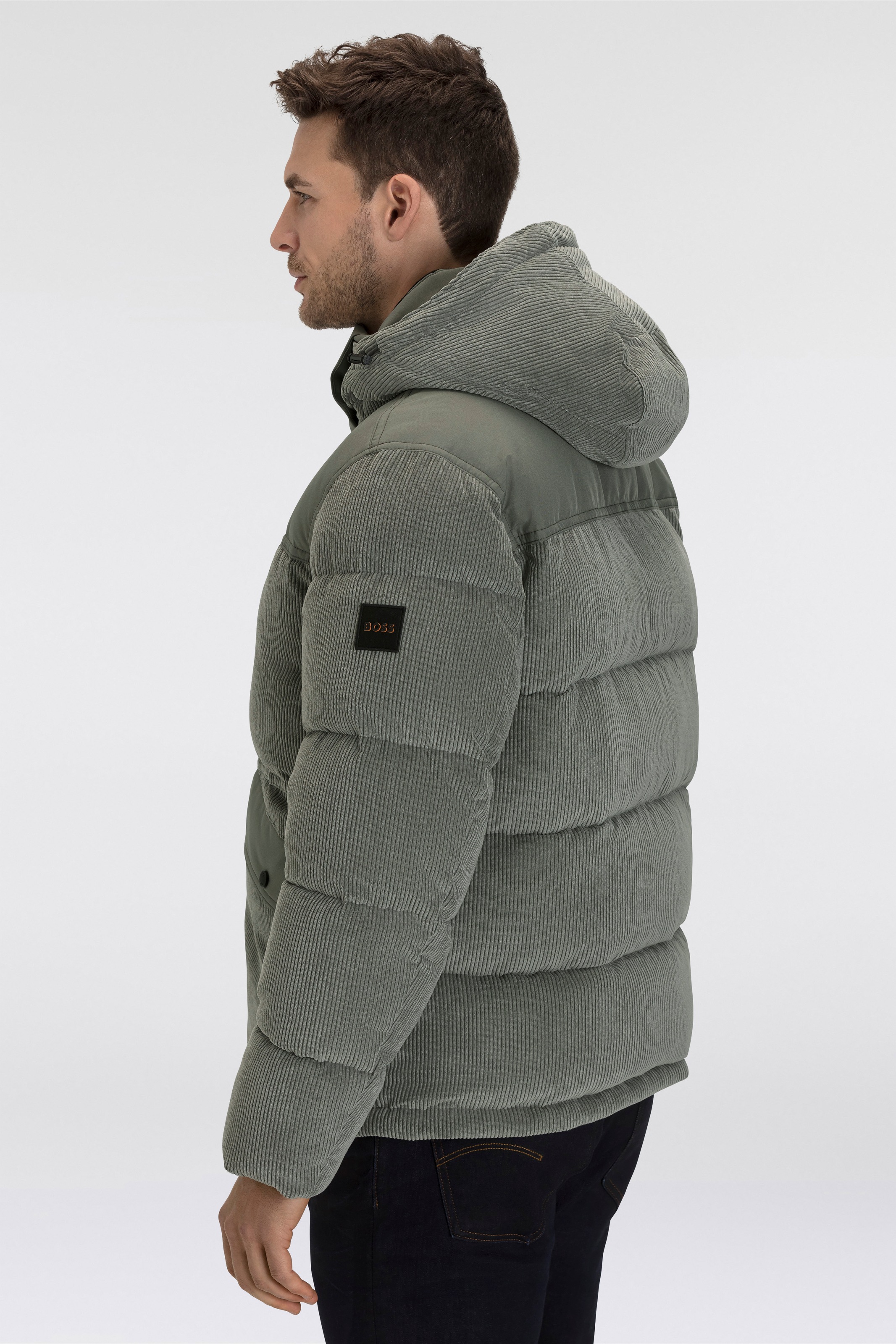 BOSS ORANGE Steppjacke »Odope«, mit Kapuze, Label-Badge am Ärmel