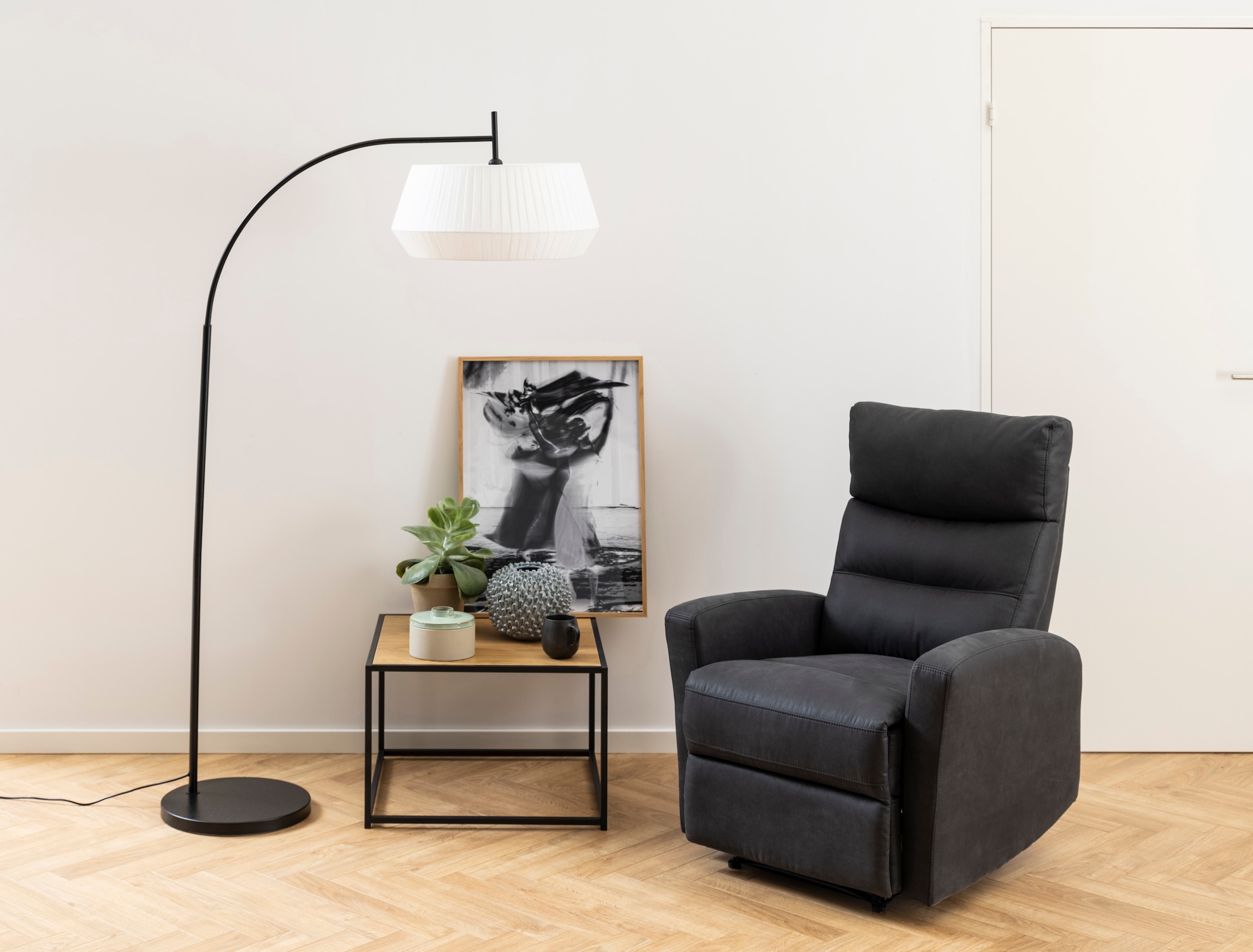 ACTONA GROUP Couchtisch, Metallgestell im modernen Industrie-Look, quadratisch, Breite 60 cm
