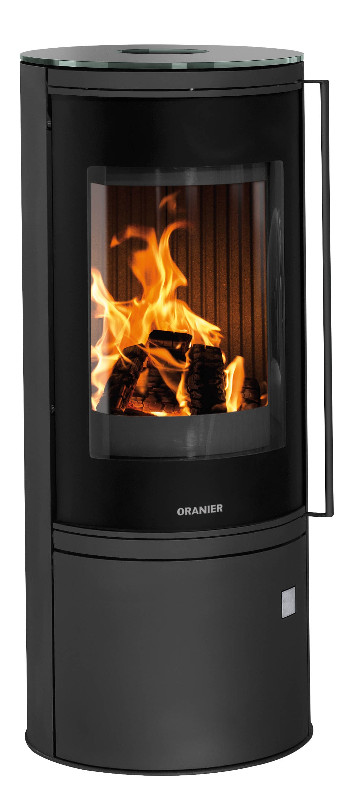 ORANIER Kaminofen "»Arena 2.0«", schwarz, Wohnzimmer, Kaminöfen, Abdeckplatte aus Glas