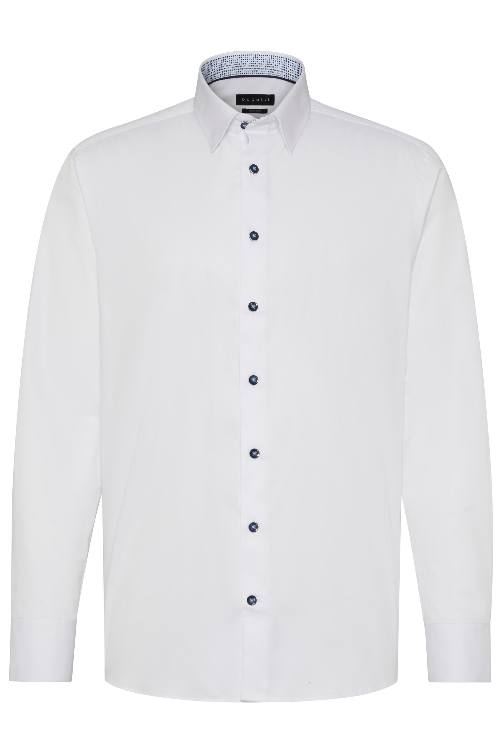 bugatti Langarmhemd, mit Under-Button-Down