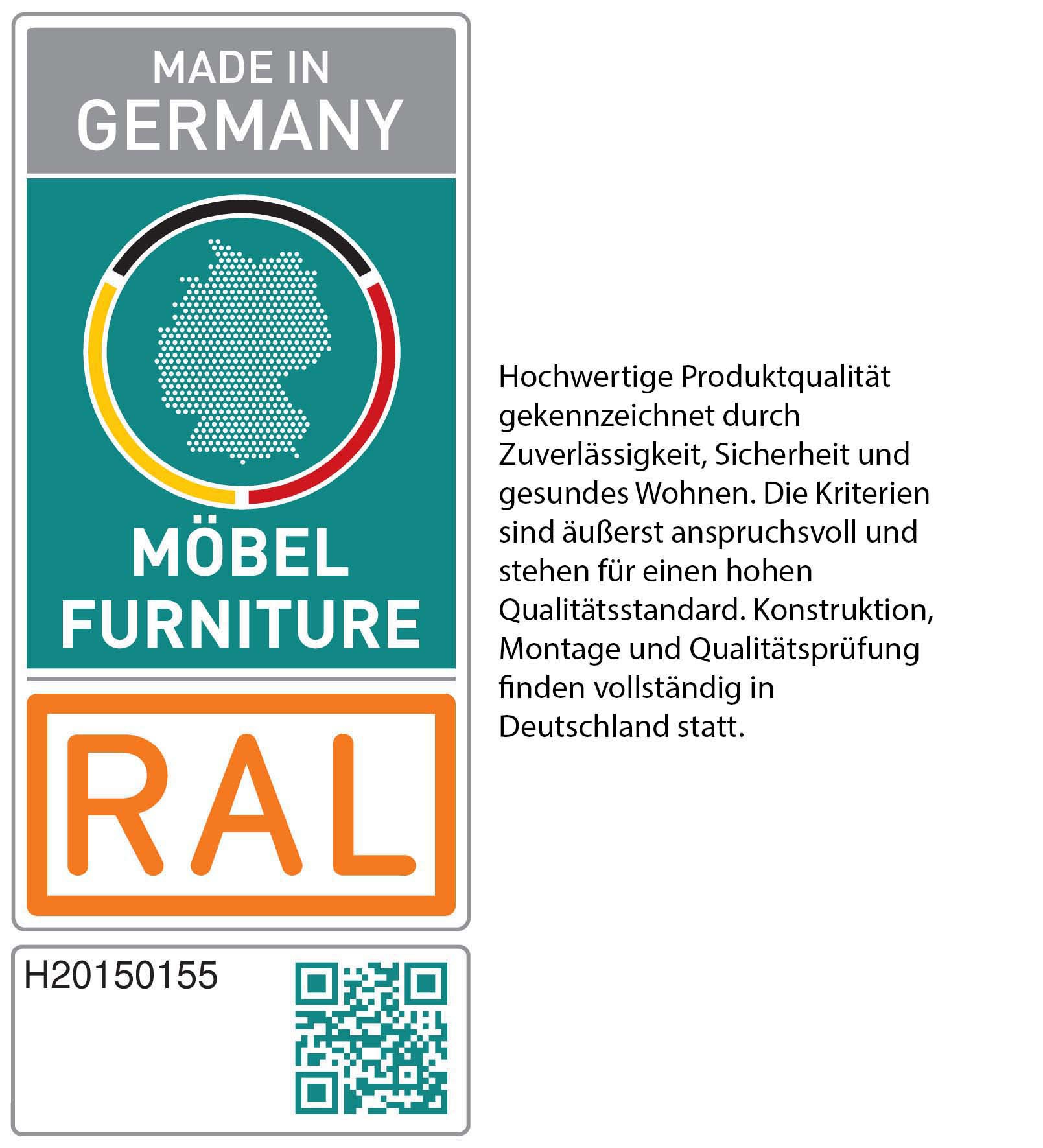 WIEMANN Schwebetürenschrank »Phoenix, Made in Germany, modernes Design, Highlight, Blickfang« Viele Farbkombinationen, in 4 Breiten und in 2 Höhen erhältlich,  maximaler Staurraum, inkl.Einlegeböden, Wäscheböden u. Dämpfer