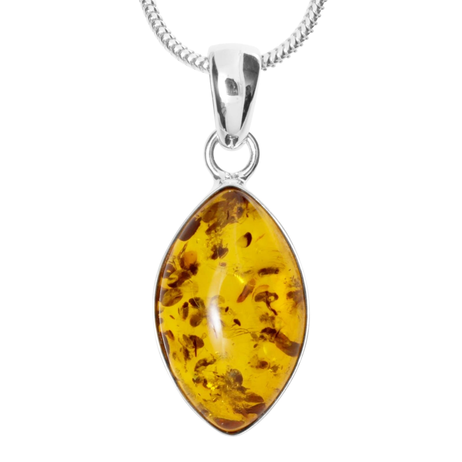 Kette mit Anhänger OSTSEE-SCHMUCK "Ostsee-Schmuck Kette mit Anhänger Macy Kette mit Anhänger Macy" Gr. 50, silber, Halsketten, Damen, 50cm, Silber 925 (Sterlingsilber), L: 42
