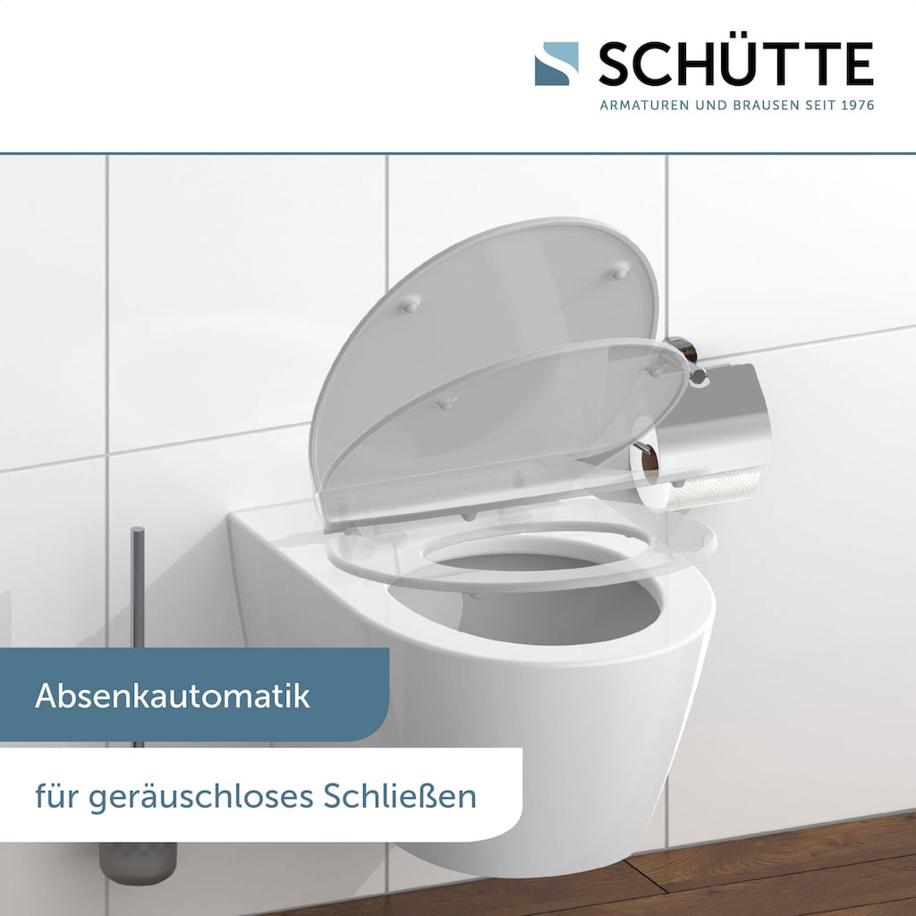 Schütte WC-Sitz »SLIM«, Duroplast, Absenkautomatik, Schnellverschluss, besonders flache Form