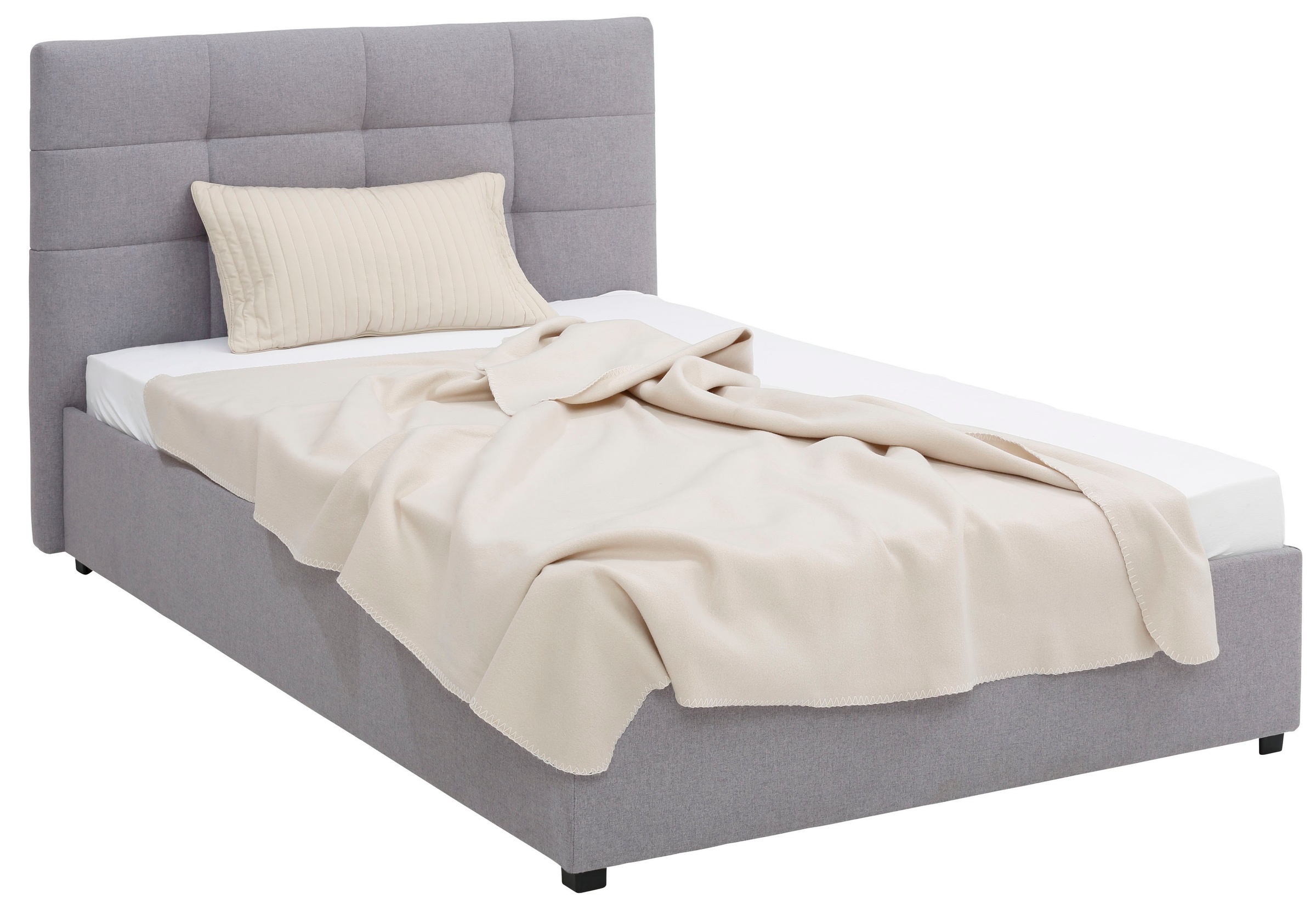 Home affaire Polsterbett "Endres" mit Bettkasten, wahlweise ohne Matratze/L günstig online kaufen