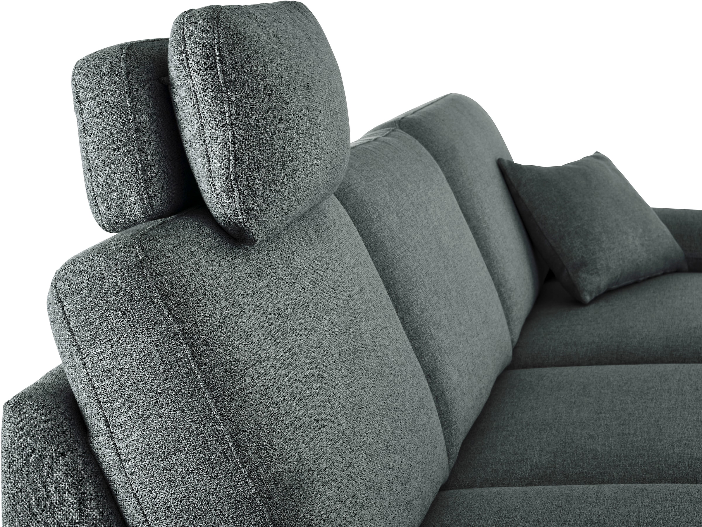 3C Candy Ecksofa »Mainau L-Form«, Relaxfunktion im 1,5-Sitzer, motorische Schlaffunktion in Longchair