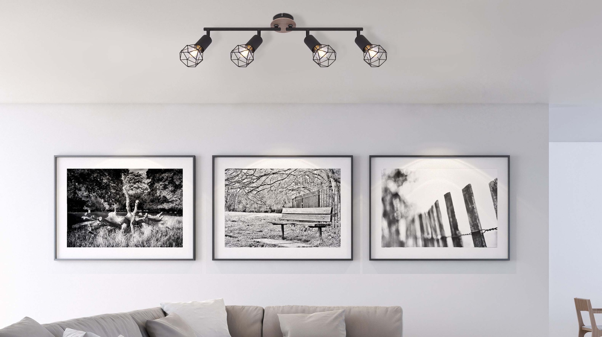 GLOBO LIGHTING Deckenstrahler »XARA I«, Leuchtmittel E14 | ohne Leuchtmittel, Deckenstrahler/Metall/Flur/Wohnzimmer/Schlafzimmer
