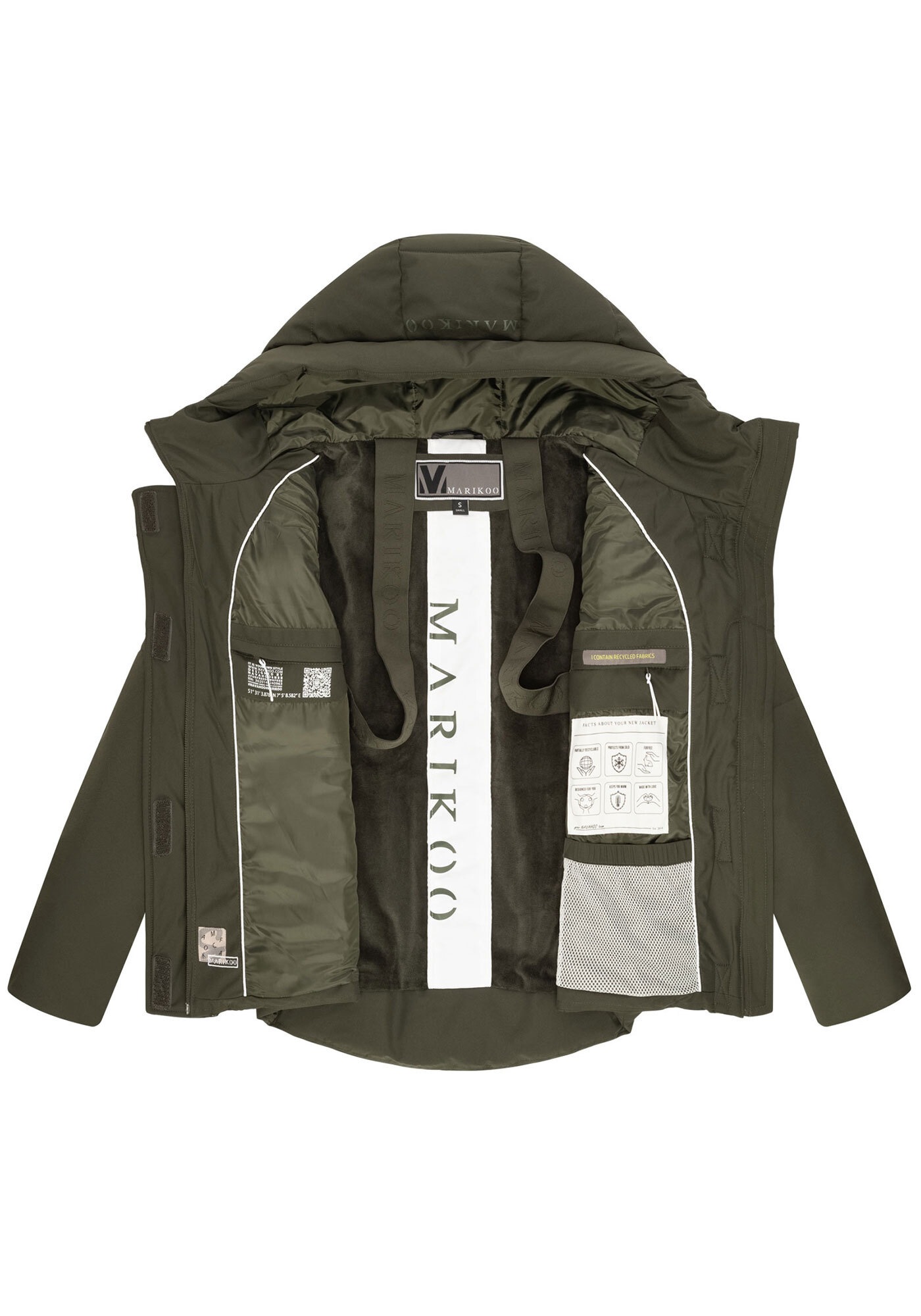 Marikoo Outdoorjacke »Elira«, mit warmem Teddyfell