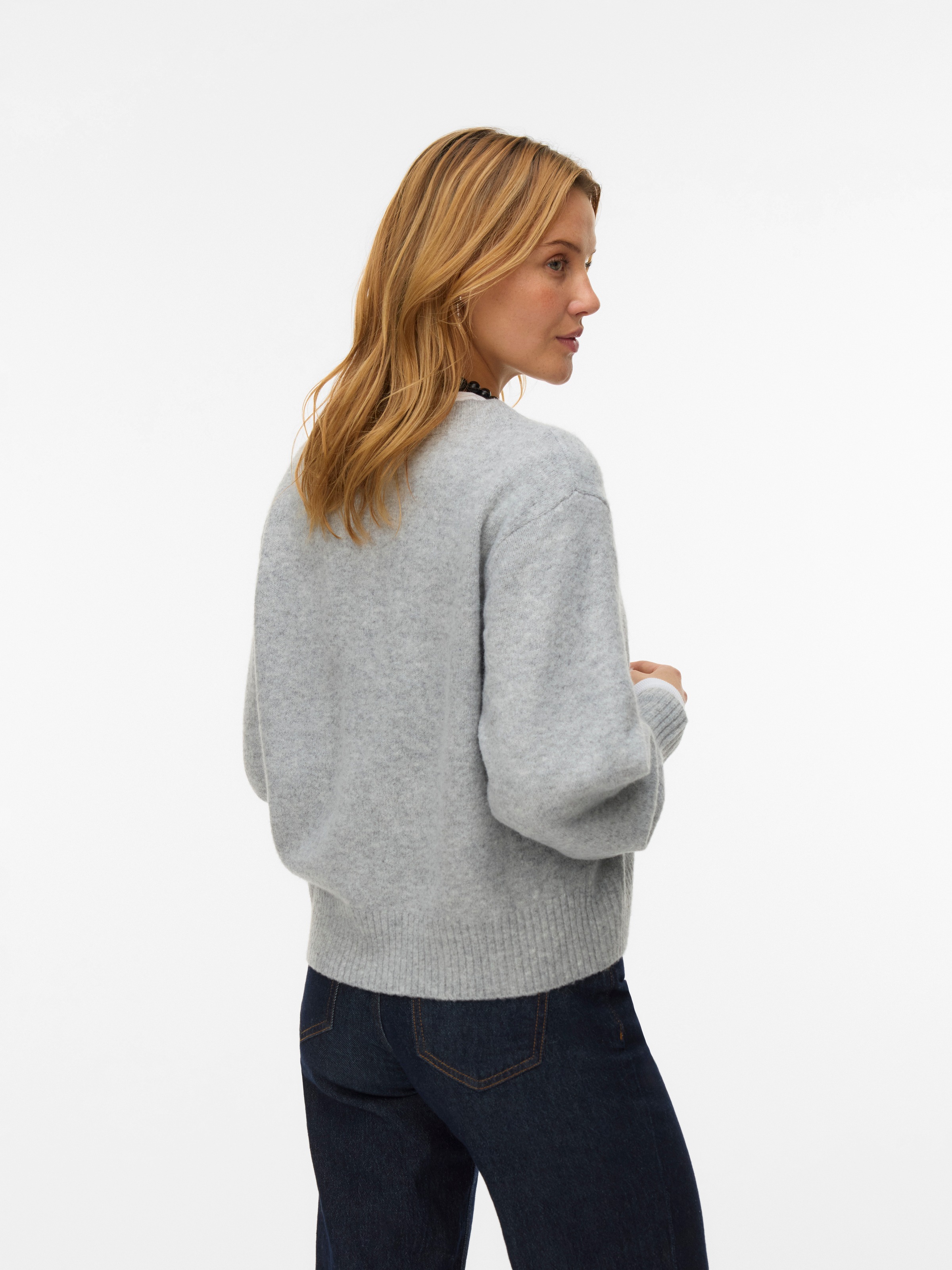 Vero Moda V-Ausschnitt-Pullover "VMBOOM LS V-NECK PULLOVER NOOS" günstig online kaufen