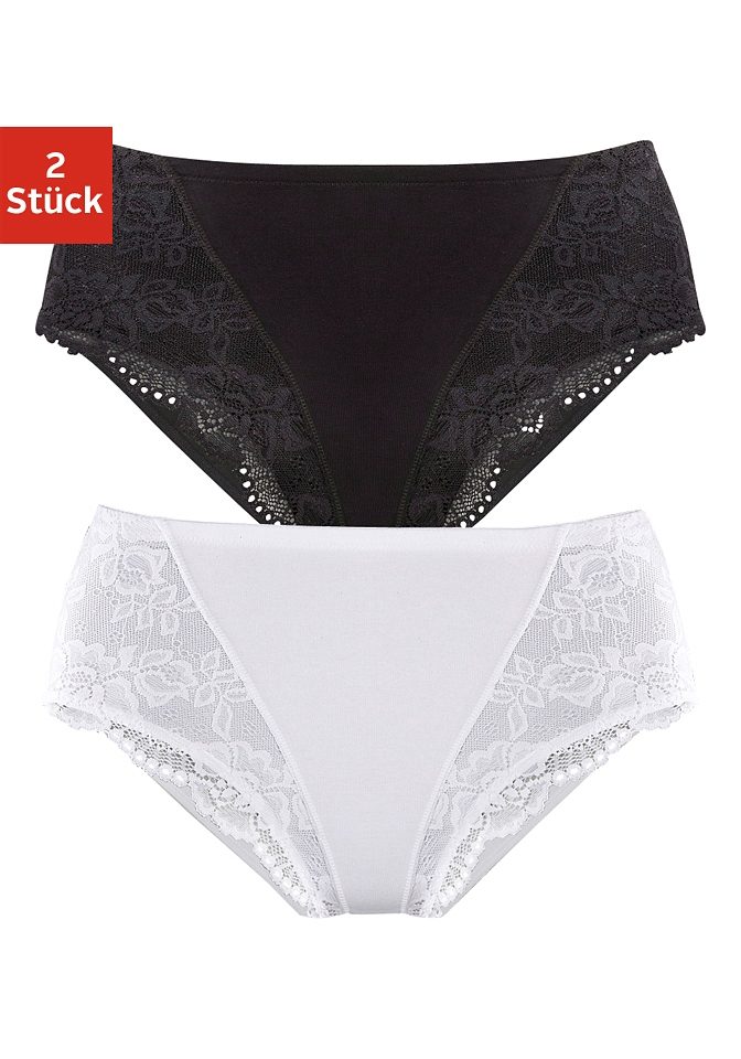 petite fleur by Lascana Formslip 2er-Pack, Bodyforming Slip aus elastischer Baumwolle