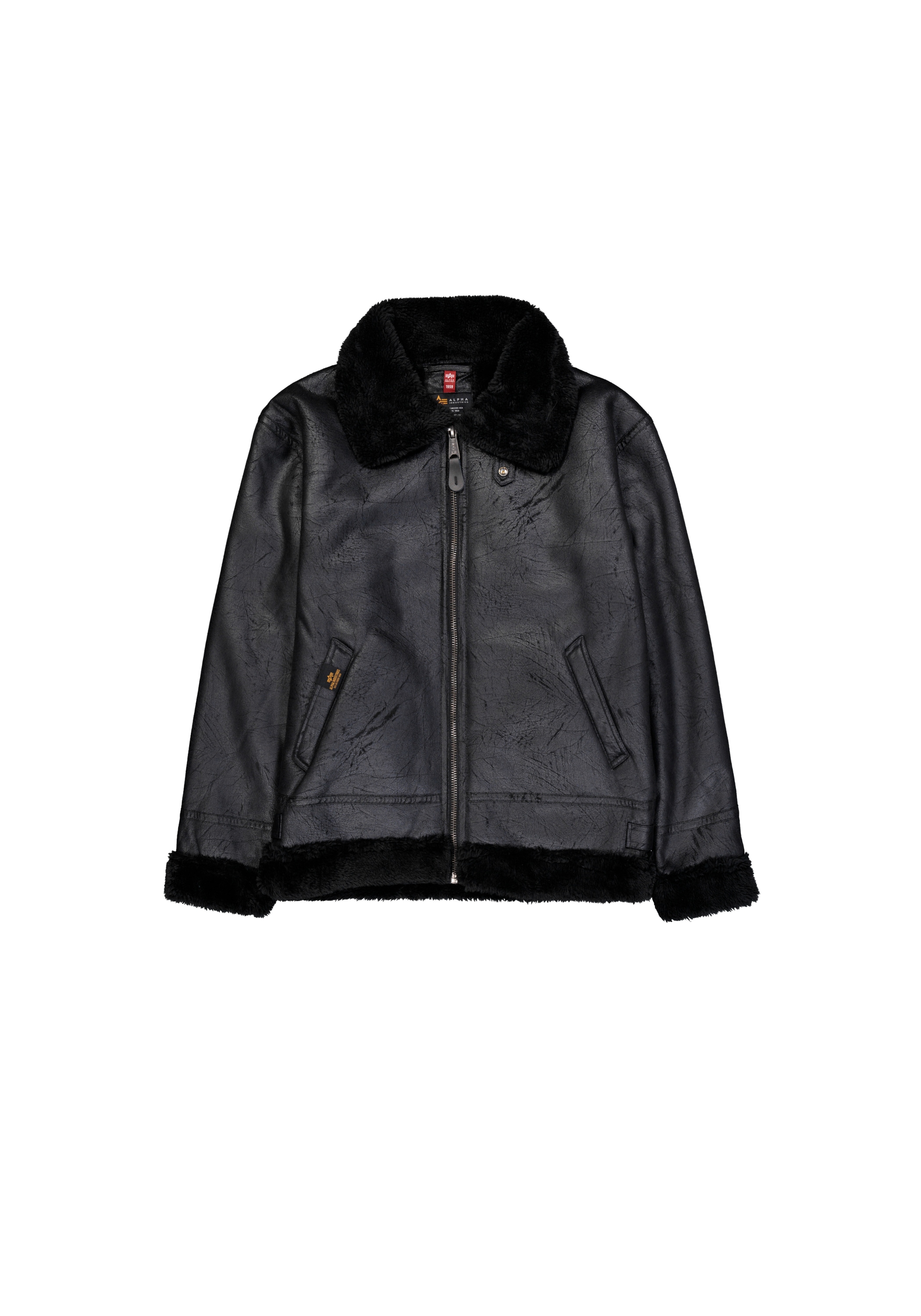 Alpha Industries Lederjacke "Alpha Industries Men - Bomber Jackets B-3 Faux günstig online kaufen
